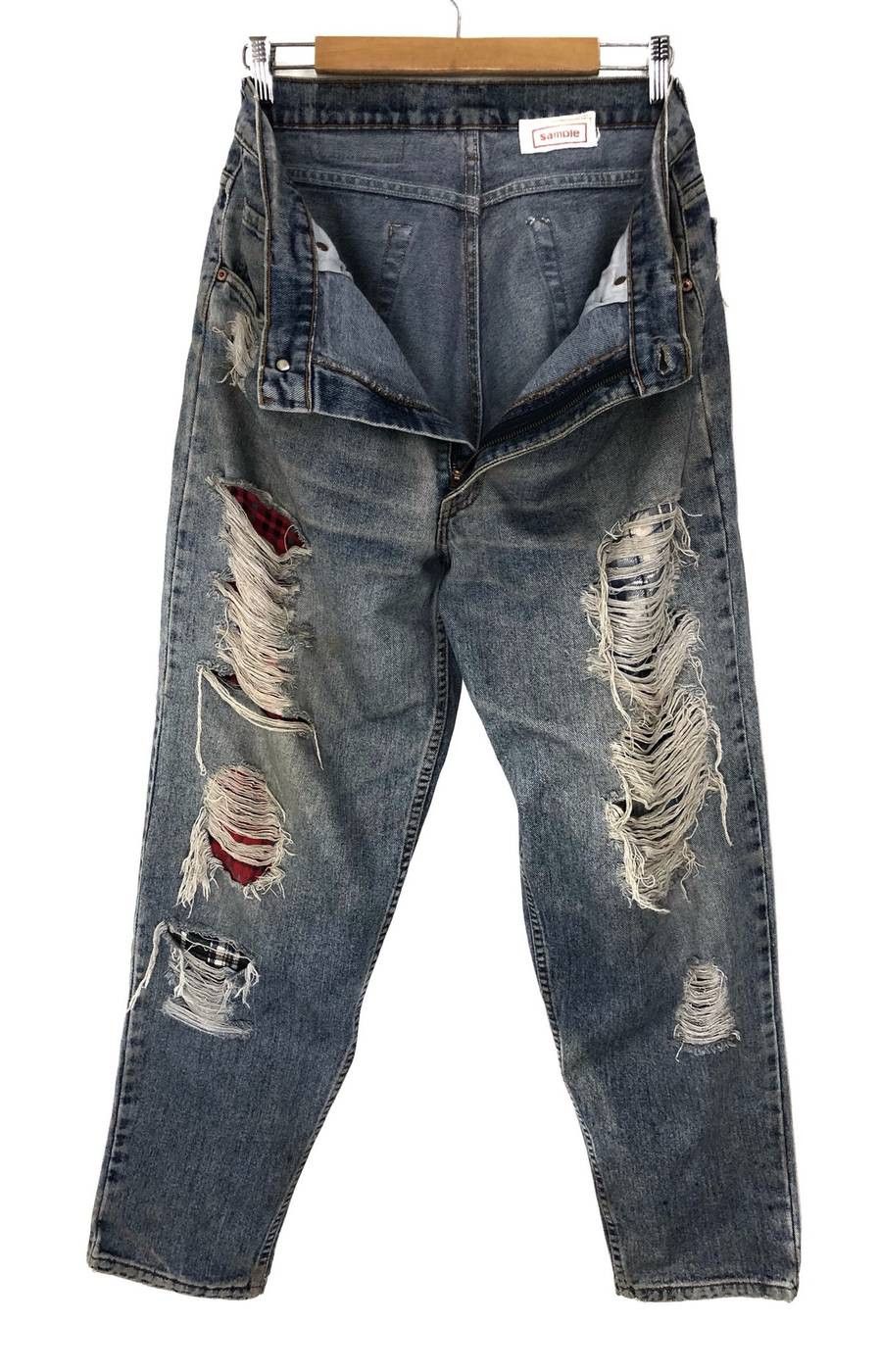 Levi's Vintage Clothing × Needles Levi's Art Rebuild Needles Vintage Denim Pants Size US 34 / EU 50 - 2 Thumbnail