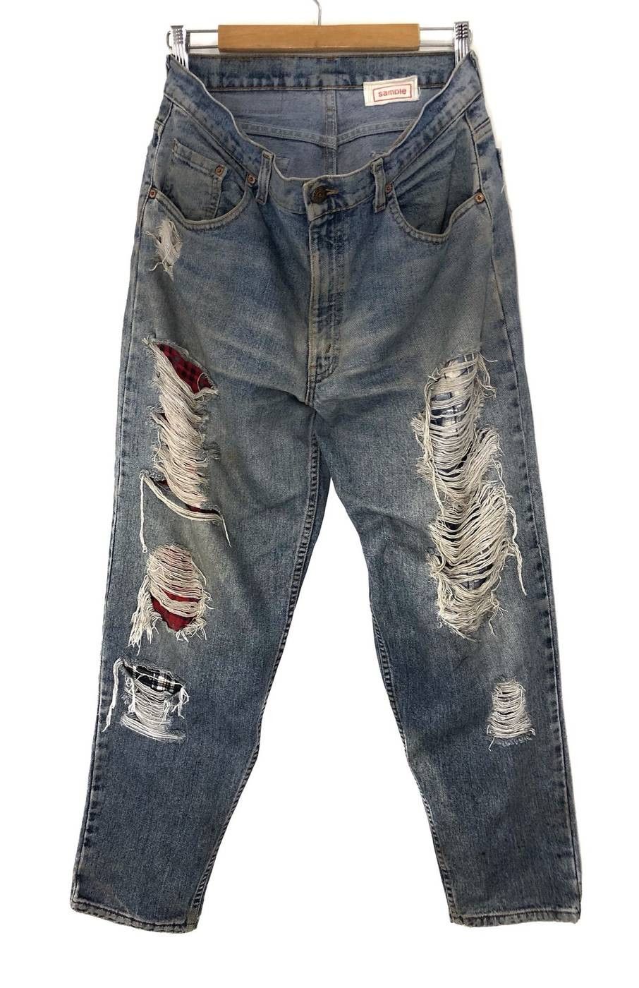 Levi's Vintage Clothing × Needles Levi's Art Rebuild Needles Vintage Denim Pants Size US 34 / EU 50 - 1 Thumbnail