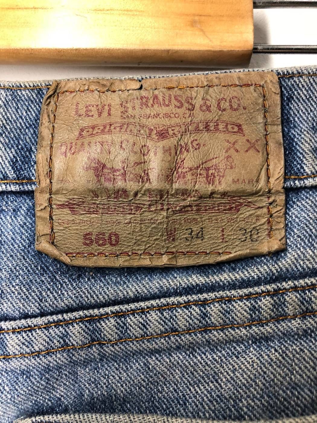 Levi's Vintage Clothing × Needles Levi's Art Rebuild Needles Vintage Denim Pants Size US 34 / EU 50 - 8 Thumbnail