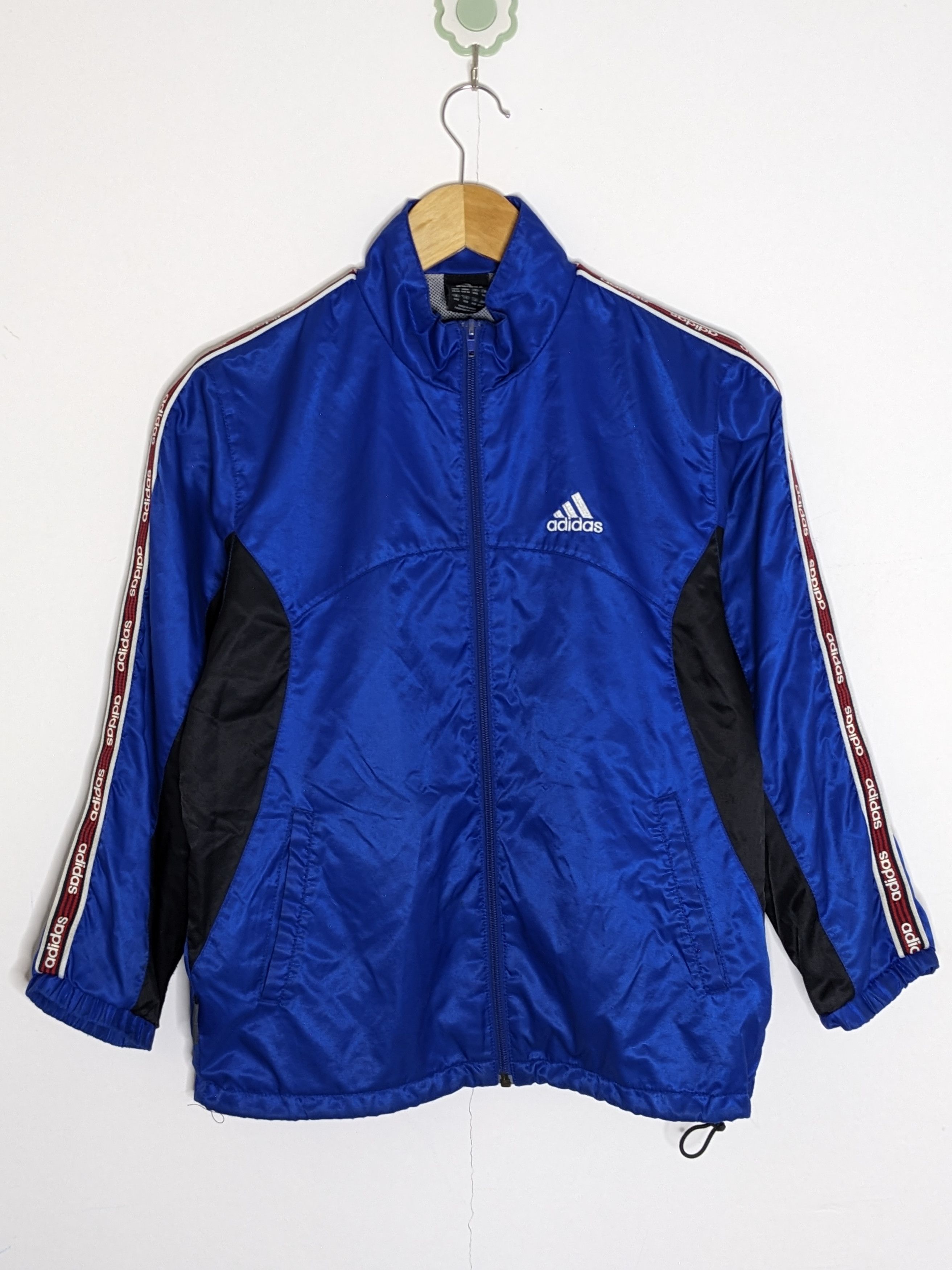 Adidas Adidas KIDS Jacket Blue Climaproof Zip Sidetape Size 8 -10 | Grailed