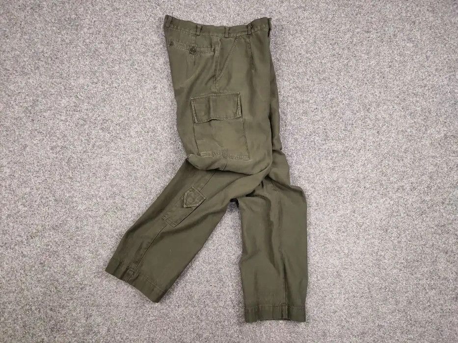 Japanese Brand Vintage 80’s Kl Seyntex Netherlands Army Green Cargo Pants Size US 32 / EU 48 - 7 Thumbnail