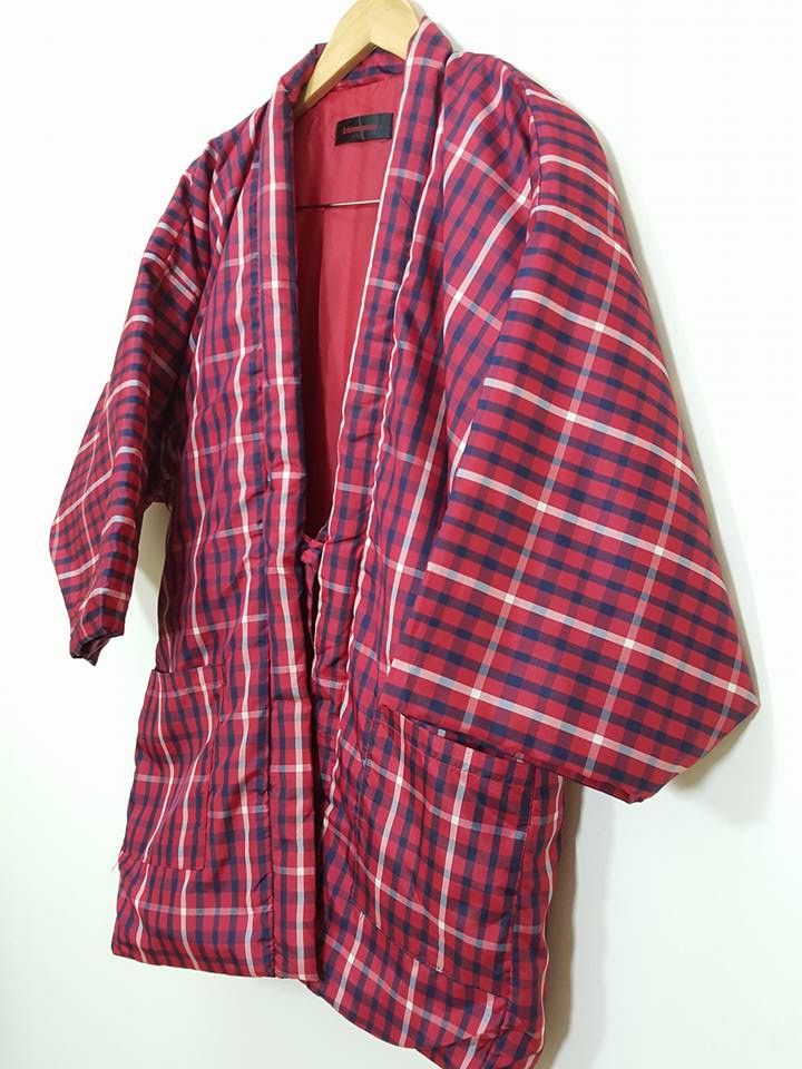 Other Haori Hanten McQueen Tartan Plaid Padded Noragi Jacket Size US L / EU 52-54 / 3 - 5 Thumbnail