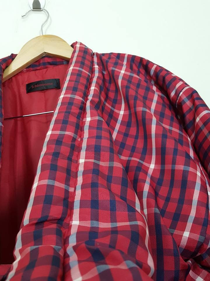 Other Haori Hanten McQueen Tartan Plaid Padded Noragi Jacket Size US L / EU 52-54 / 3 - 6 Thumbnail
