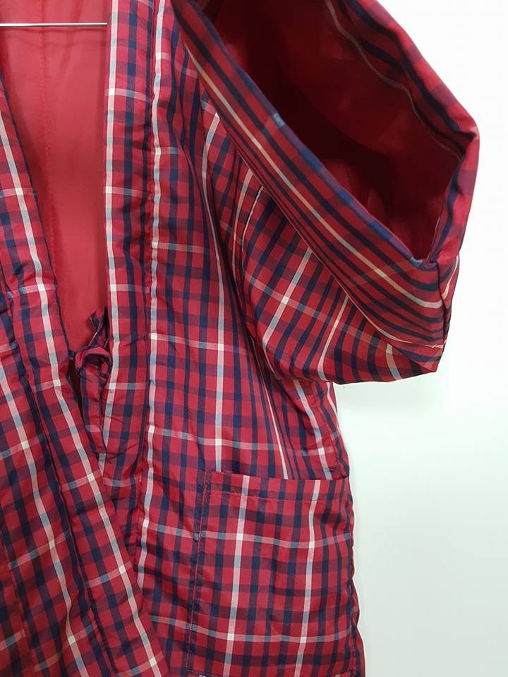 Other Haori Hanten McQueen Tartan Plaid Padded Noragi Jacket Size US L / EU 52-54 / 3 - 10 Thumbnail