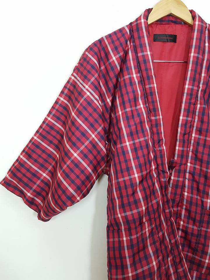 Other Haori Hanten McQueen Tartan Plaid Padded Noragi Jacket Size US L / EU 52-54 / 3 - 15 Thumbnail