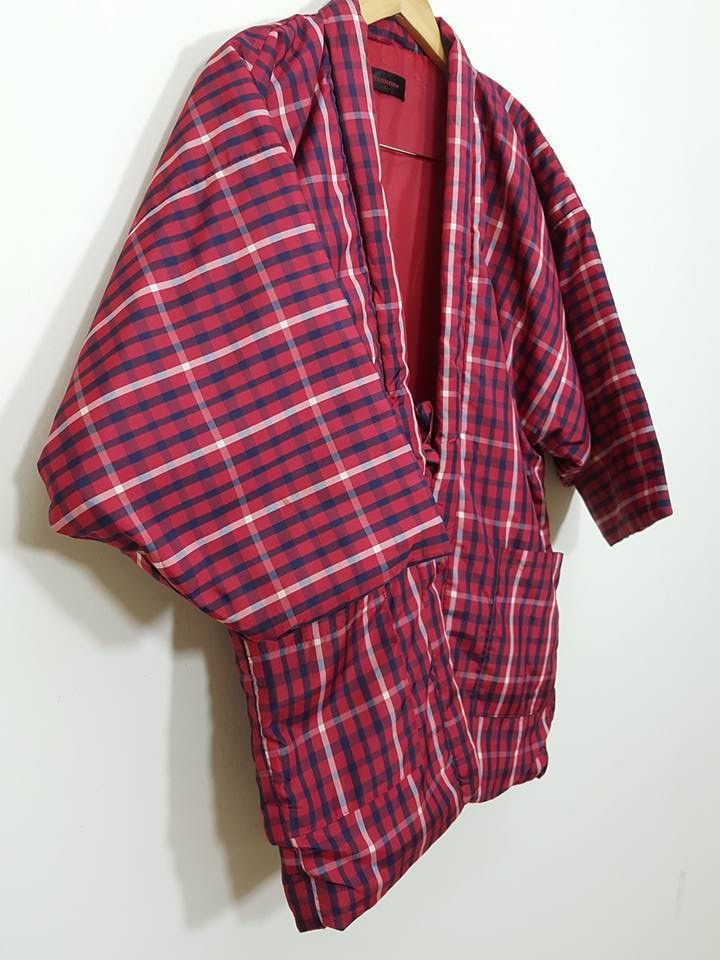 Other Haori Hanten McQueen Tartan Plaid Padded Noragi Jacket Size US L / EU 52-54 / 3 - 4 Thumbnail