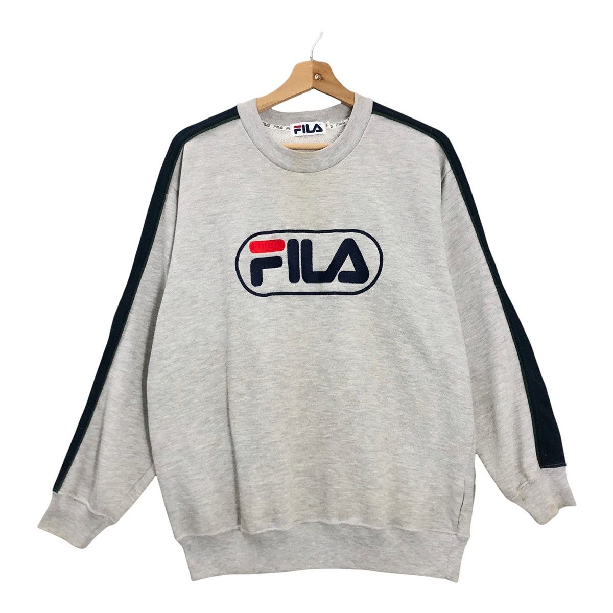 Fila × Vintage Vintage Fila Crewneck Sweatshirt Big Logo Size M Size US M / EU 48-50 / 2 - 1 Thumbnail
