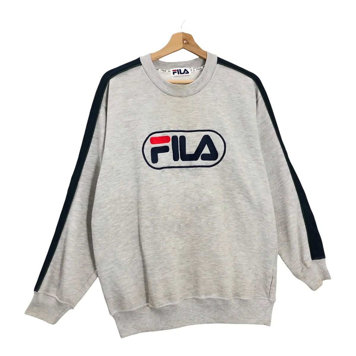 Fila × Vintage Vintage Fila Crewneck Sweatshirt Big Logo Size M Size US M / EU 48-50 / 2 - 3 Thumbnail