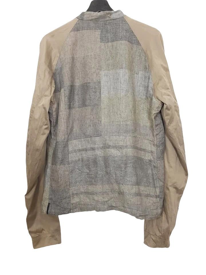 Diesel Black Gold Linen Cotton Blend Artisanal Zipper Jacket Size US M / EU 48-50 / 2 - 3 Thumbnail