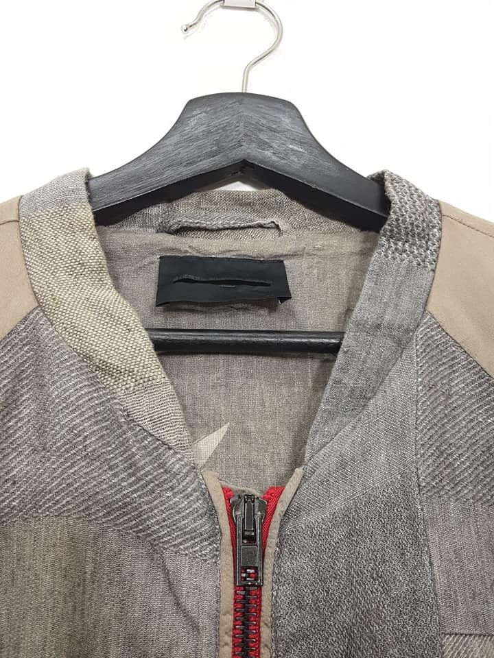 Diesel Black Gold Linen Cotton Blend Artisanal Zipper Jacket Size US M / EU 48-50 / 2 - 10 Thumbnail