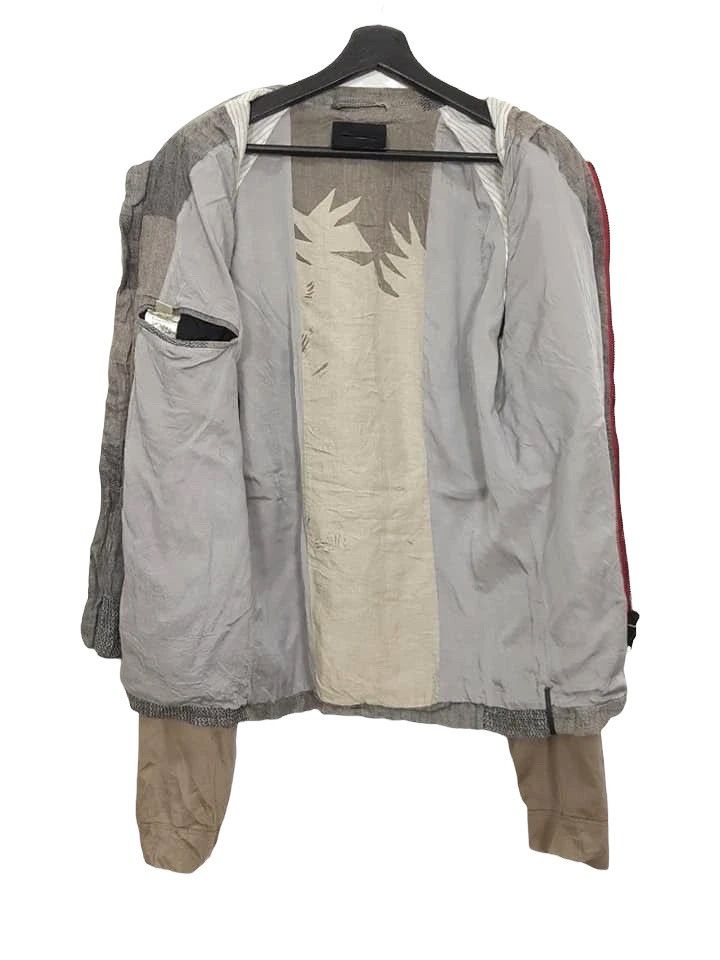 Diesel Black Gold Linen Cotton Blend Artisanal Zipper Jacket Size US M / EU 48-50 / 2 - 2 Thumbnail
