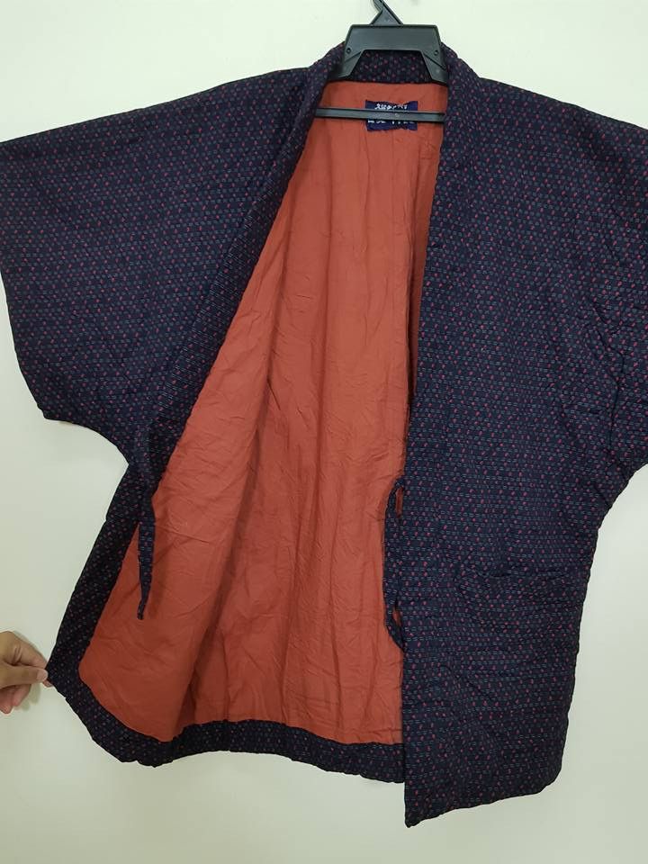 Other Haori Hanten Kimono Japan Traditional Jacket Size US XL / EU 56 / 4 - 1 Thumbnail