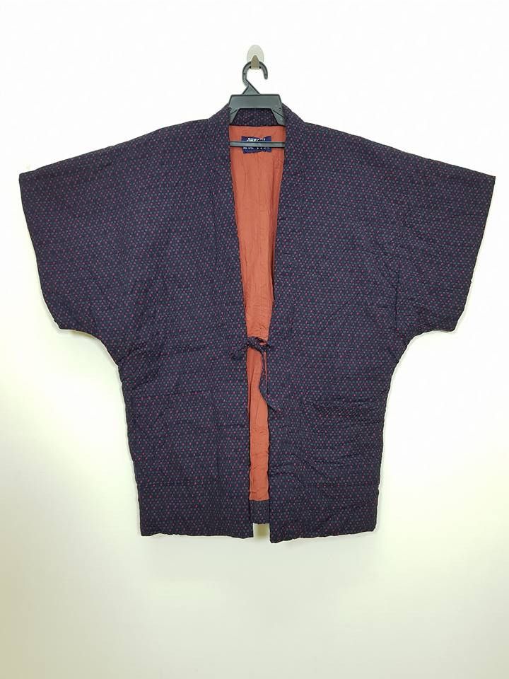 Other Haori Hanten Kimono Japan Traditional Jacket Size US XL / EU 56 / 4 - 3 Thumbnail