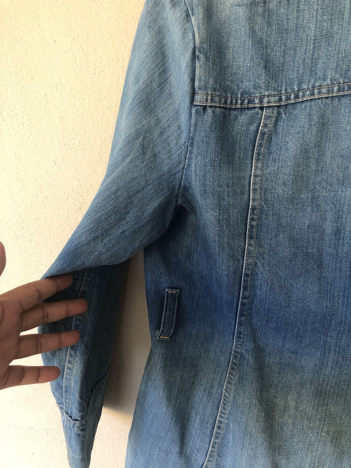 Japanese Brand × Original Montgomery × Vintage Montogomery Ward Denim Jacket made in Colombia Size US L / EU 52-54 / 3 - 9 Thumbnail