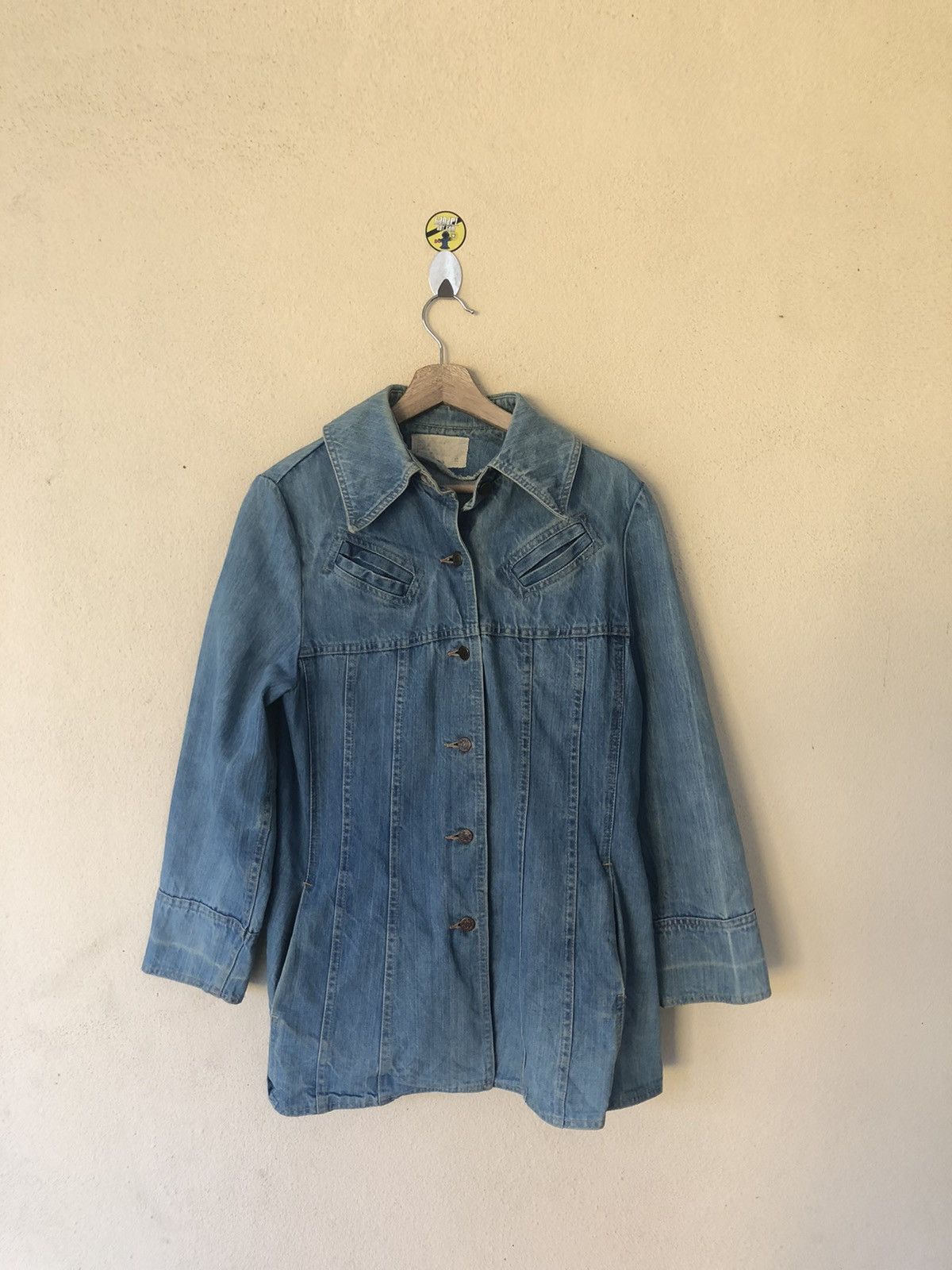 Japanese Brand × Original Montgomery × Vintage Montogomery Ward Denim Jacket made in Colombia Size US L / EU 52-54 / 3 - 3 Thumbnail