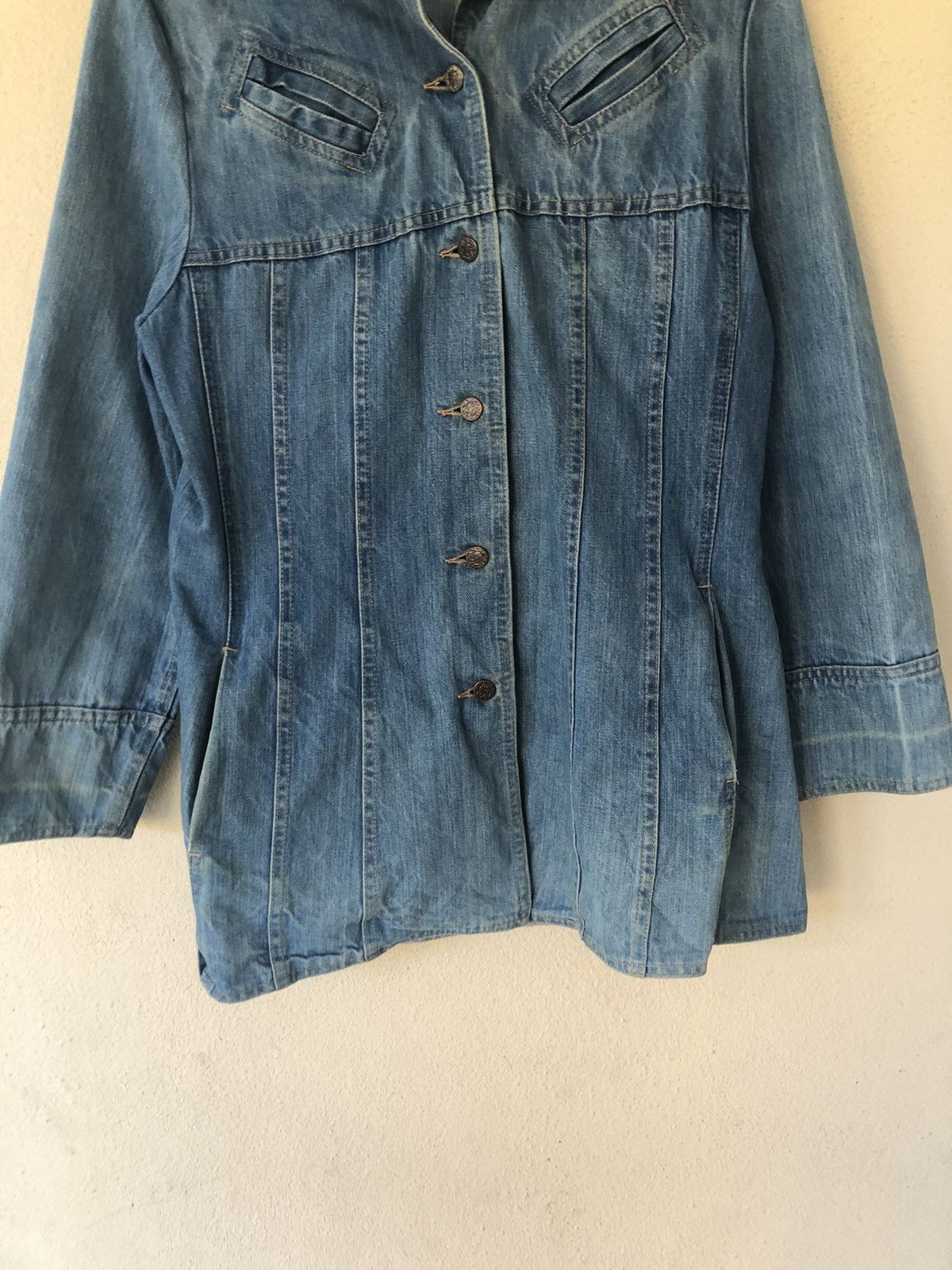 Japanese Brand × Original Montgomery × Vintage Montogomery Ward Denim Jacket made in Colombia Size US L / EU 52-54 / 3 - 7 Thumbnail