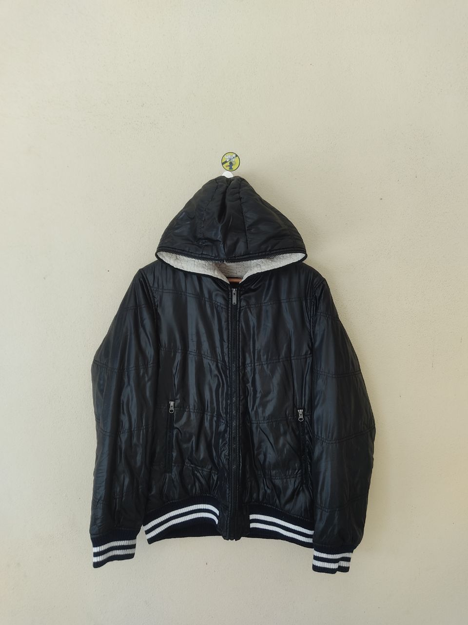 Avant Toi × Converse RARE! CONVERSE FULL ZIP BLACK PUFFER JACKET Size US L / EU 52-54 / 3 - 3 Thumbnail