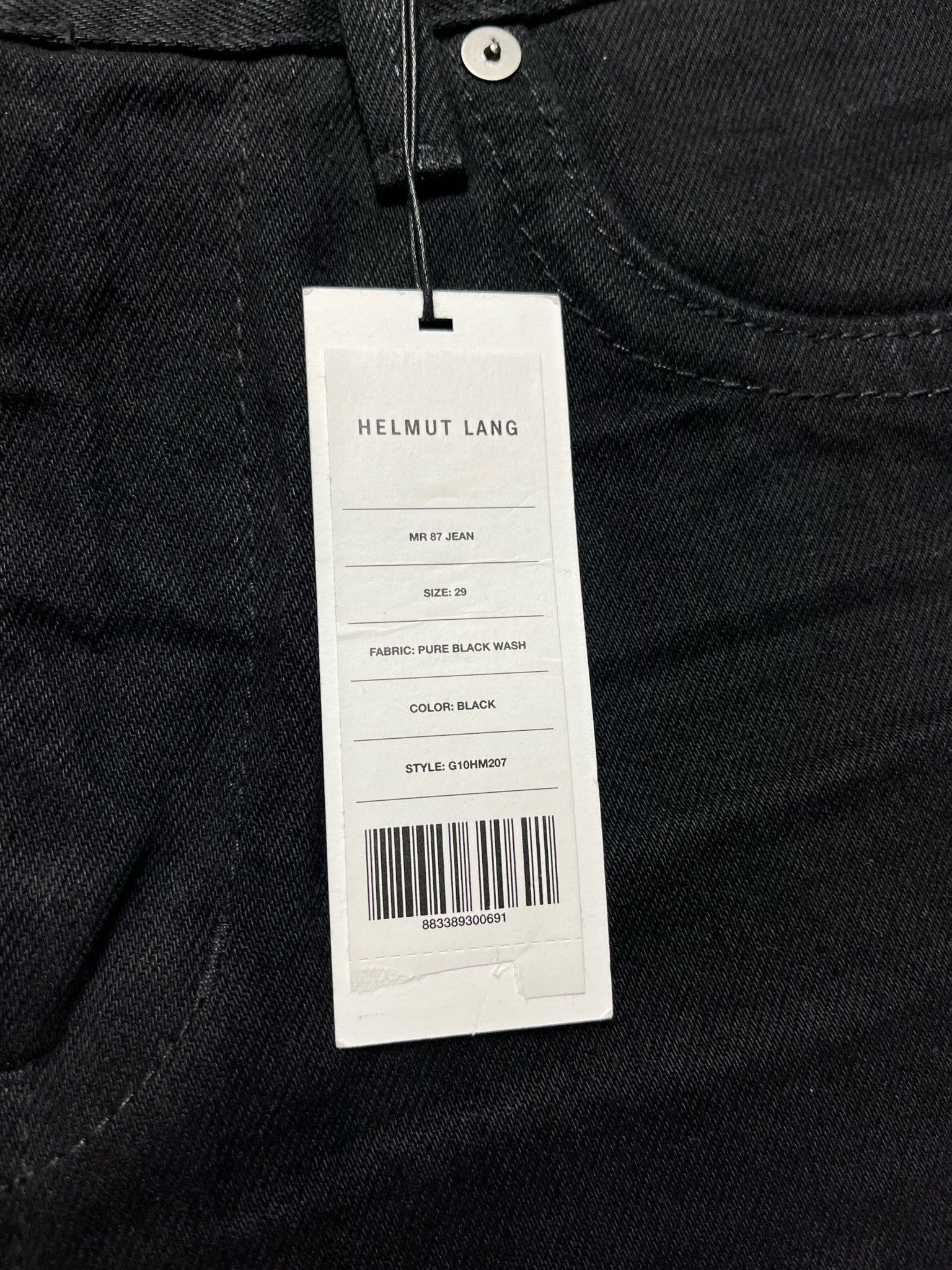 Helmut Lang 🔥60% OFF🔥 [SALE] Helmut Lang MR 87 Pure Wash Denim Jeans Size US 29 - 12 Thumbnail