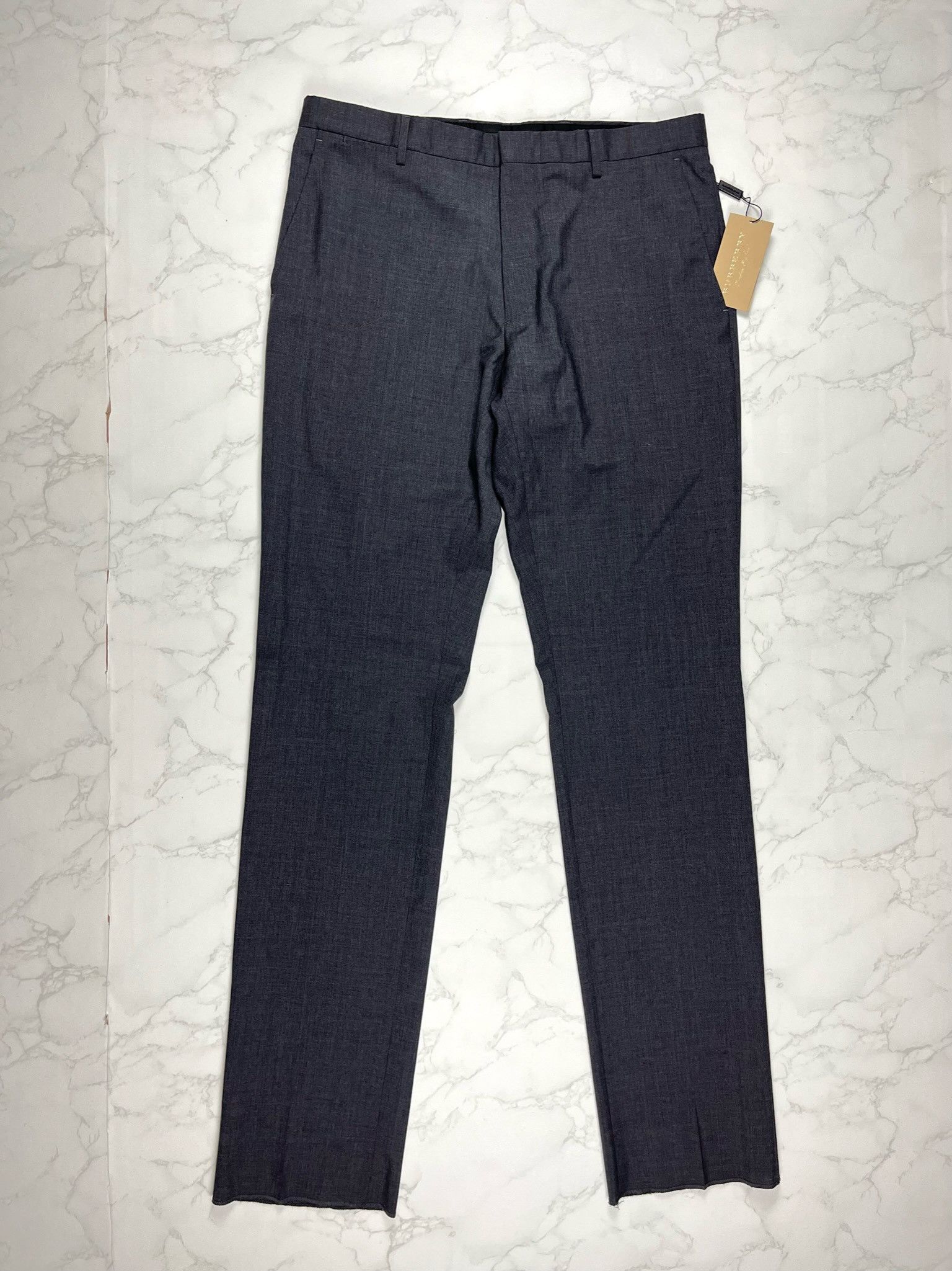 Burberry 75 OFF SALE Burberry Charcoal Wool Casual Pants Grailed