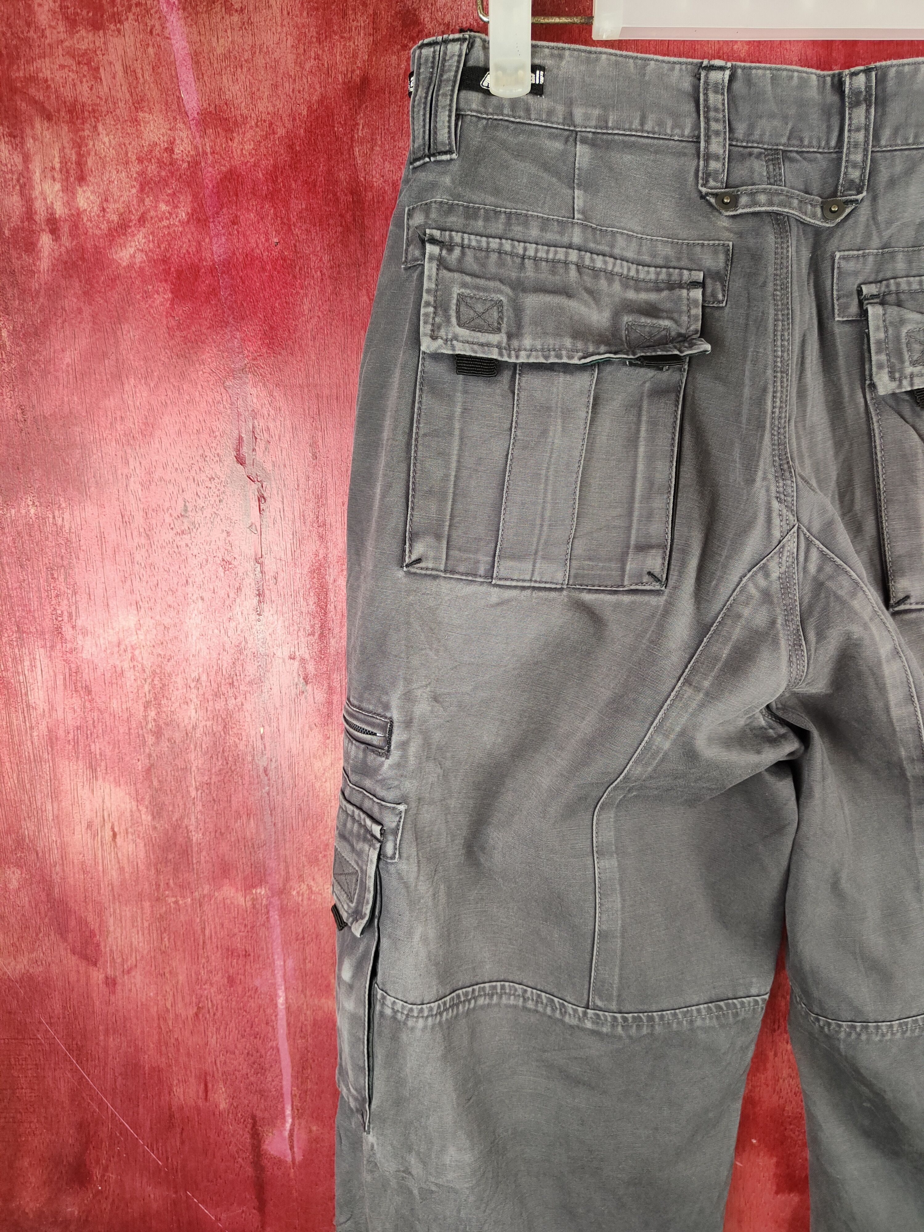 Airwalk DL Airwalk Dark Gray Multipocket Tactical Cargo Pants #S786 Size US 29 - 8 Thumbnail