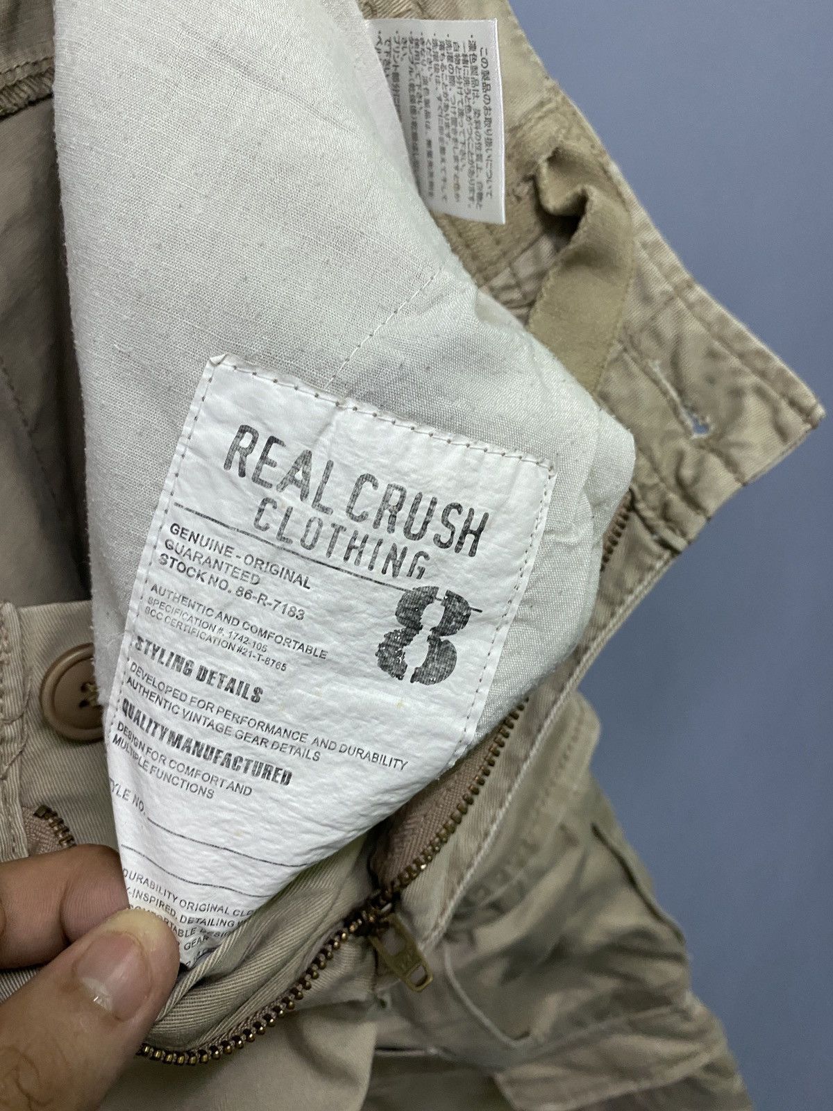 Japanese Brand Real Crush Clothing Multipocket Tactical Cargo Pants Size US 32 / EU 48 - 19 Thumbnail