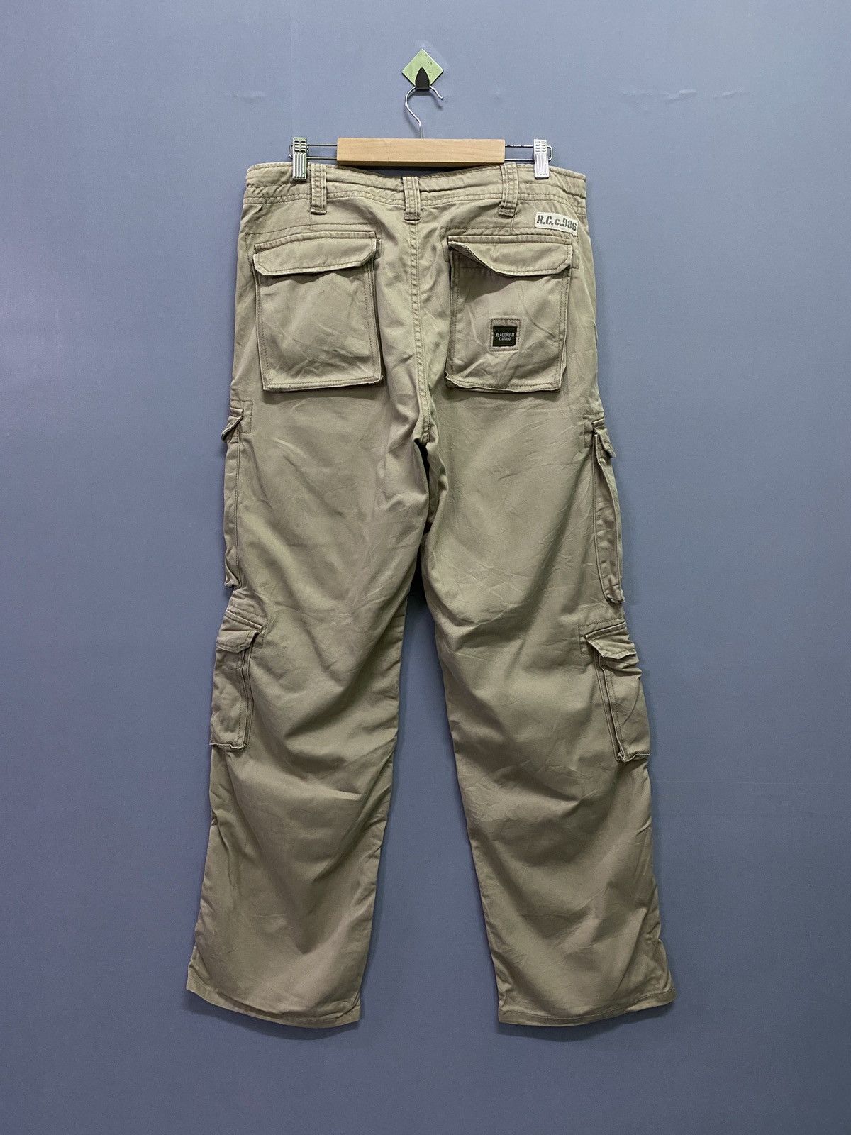 Japanese Brand Real Crush Clothing Multipocket Tactical Cargo Pants Size US 32 / EU 48 - 2 Thumbnail