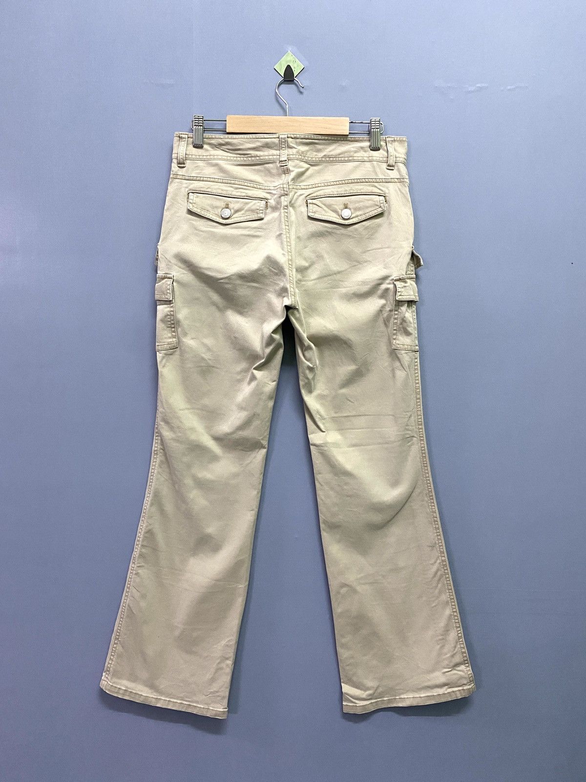 Japanese Brand Japan UNKNOWN Cargo Multipocket Flared Bootcut Pants Size US 29 - 2 Thumbnail