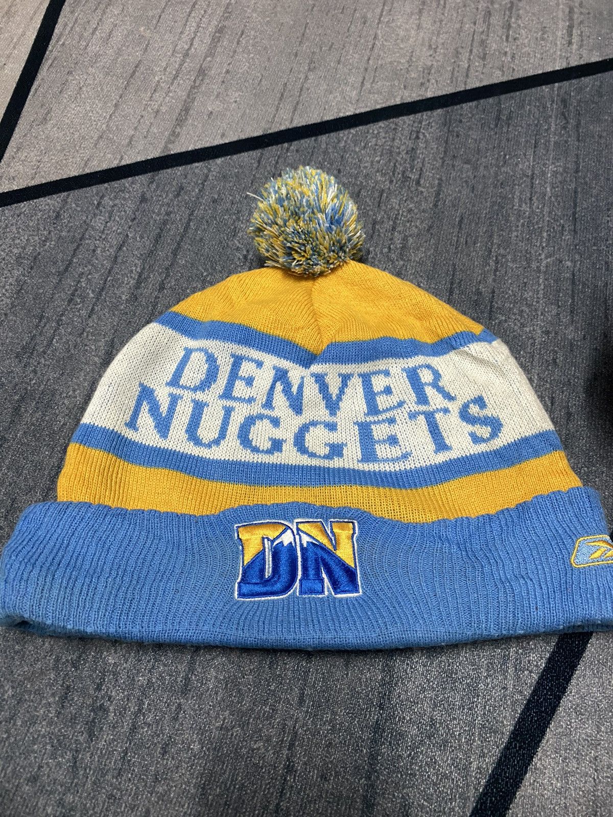 NBA DENVER NUGGETS NBA Embroidered Logo Big Size Beanie Hat Size ONE SIZE - 7 Thumbnail