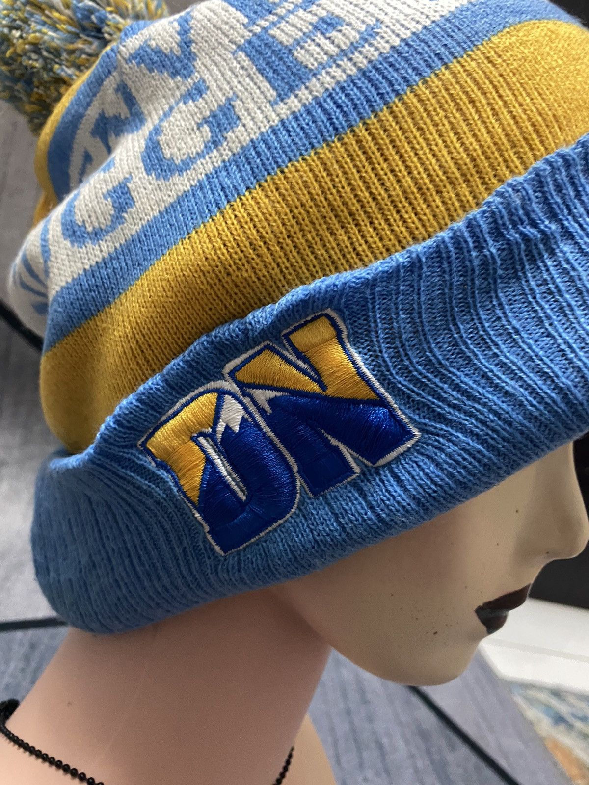 NBA DENVER NUGGETS NBA Embroidered Logo Big Size Beanie Hat Size ONE SIZE - 6 Thumbnail