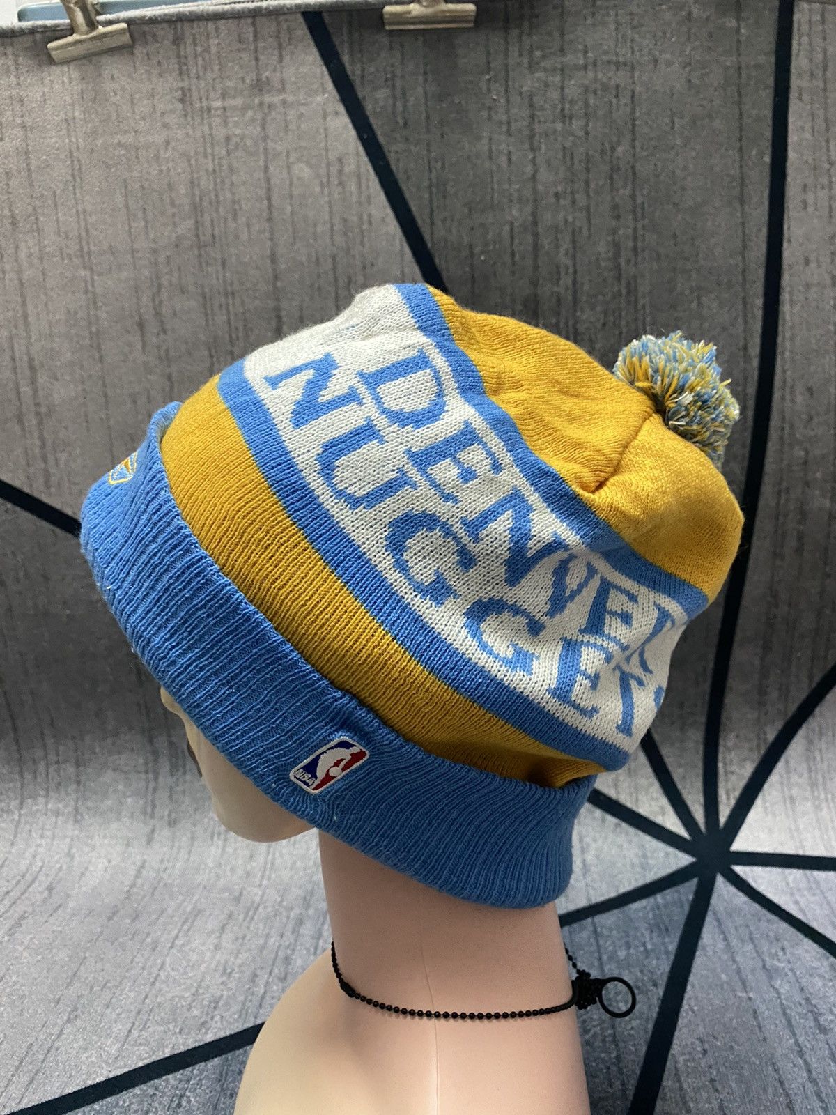 NBA DENVER NUGGETS NBA Embroidered Logo Big Size Beanie Hat Size ONE SIZE - 3 Thumbnail