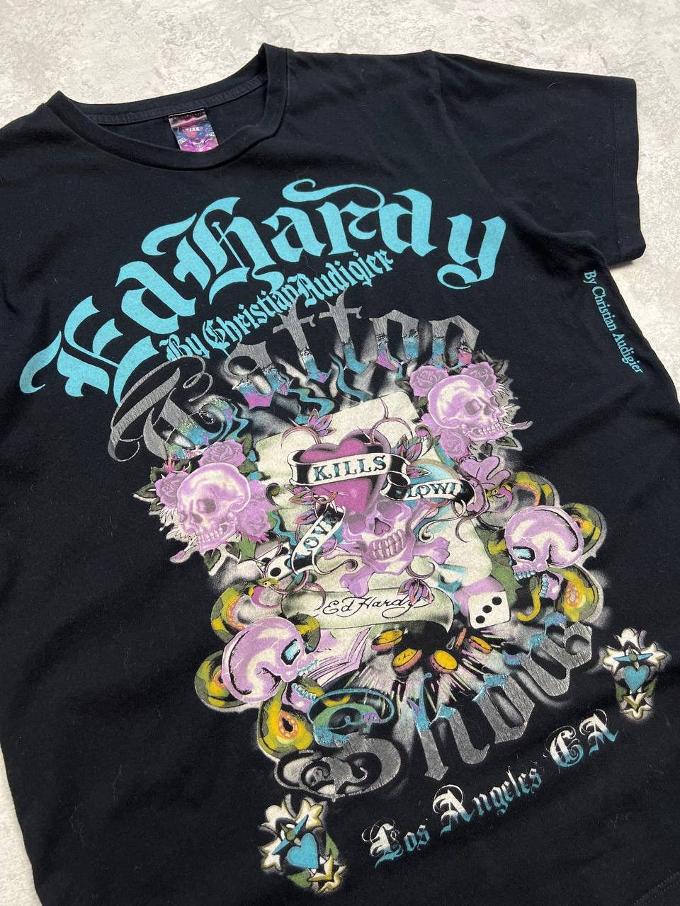 Ed Hardy Vintage y2k Ed Hardy by Christian Audigier T-shirt Size US M / EU 48-50 / 2 - 4 Thumbnail
