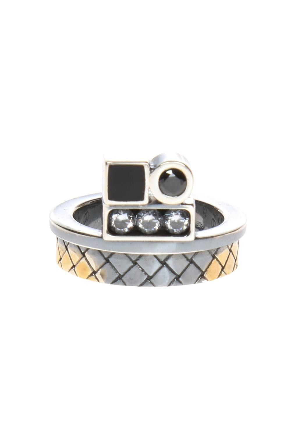 Bottega Veneta BOTTEGA VENETA crystals and Sterling silver ring 5 9 q Size ONE SIZE - 1 Thumbnail