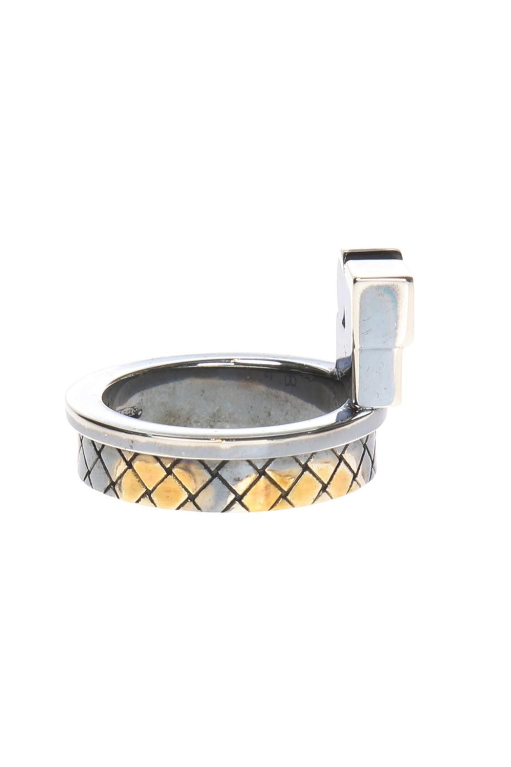 Bottega Veneta BOTTEGA VENETA crystals and Sterling silver ring 5 9 q Size ONE SIZE - 4 Thumbnail