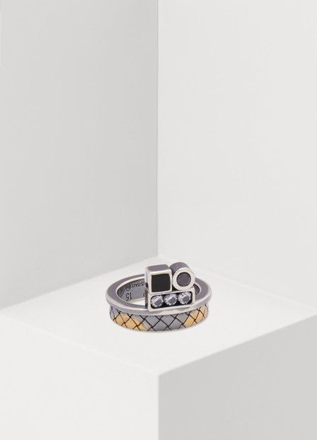 Bottega Veneta BOTTEGA VENETA crystals and Sterling silver ring 5 9 q Size ONE SIZE - 2 Thumbnail