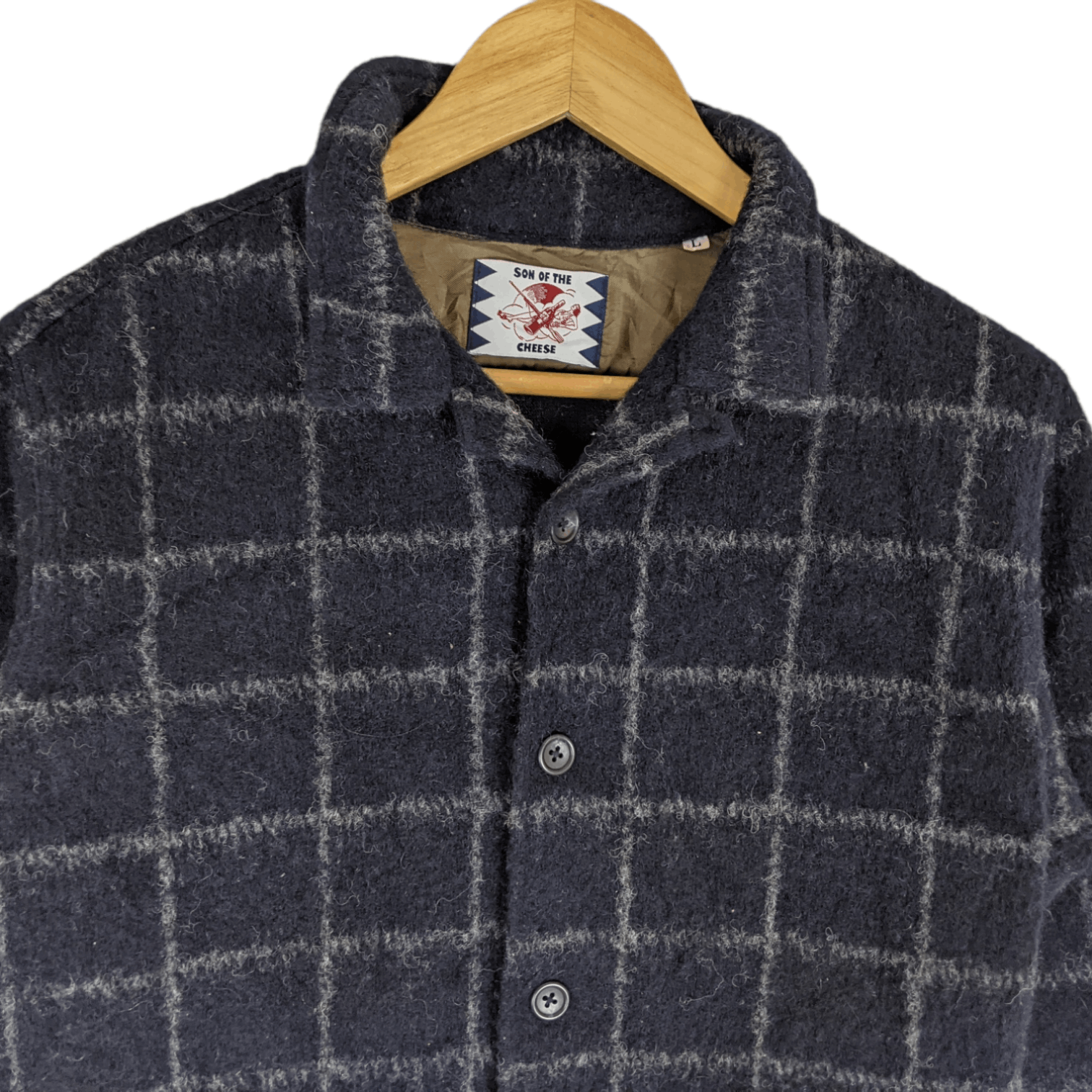 Japanese Brand Japan SON OF CHEESE Acrylic Button Up Flannel Jacket Size US M / EU 48-50 / 2 - 4 Thumbnail