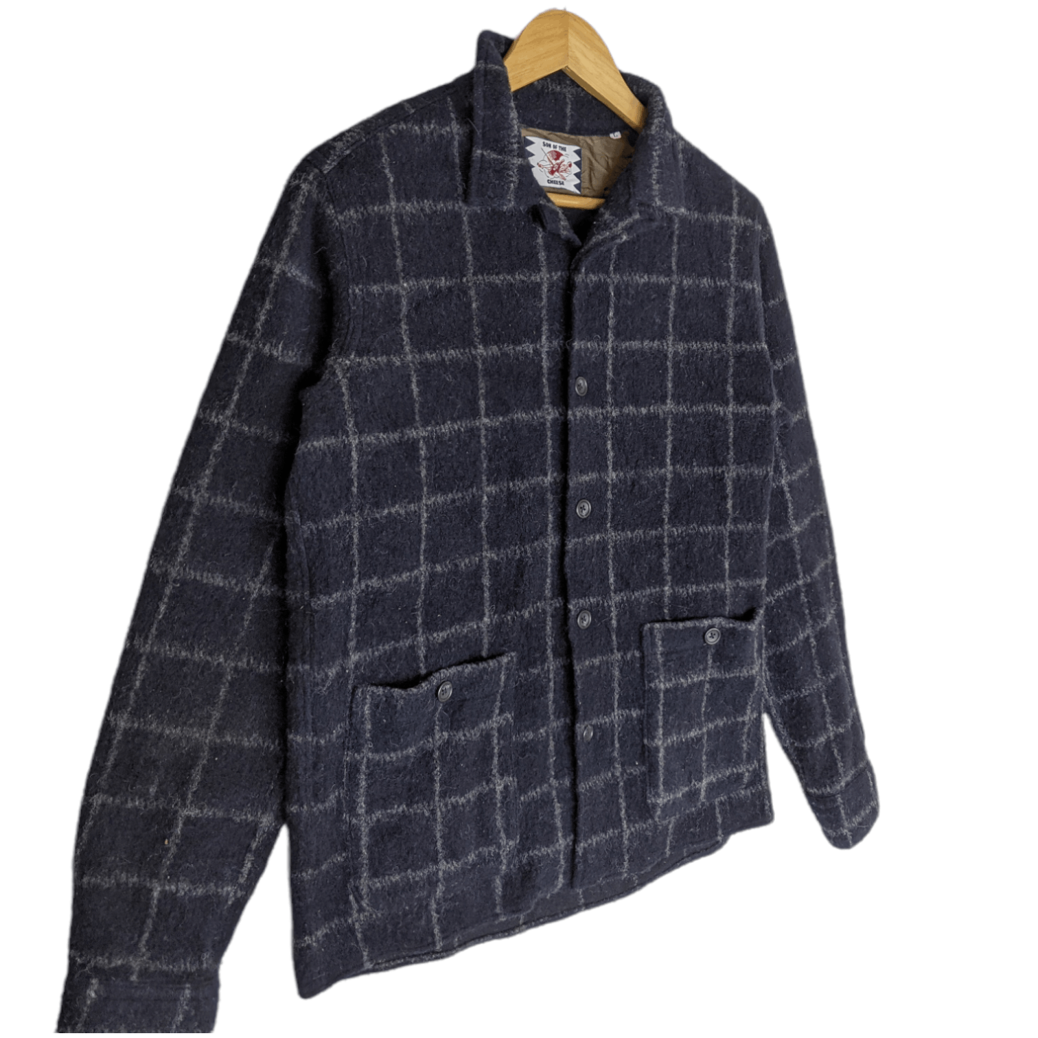 Japanese Brand Japan SON OF CHEESE Acrylic Button Up Flannel Jacket Size US M / EU 48-50 / 2 - 3 Thumbnail