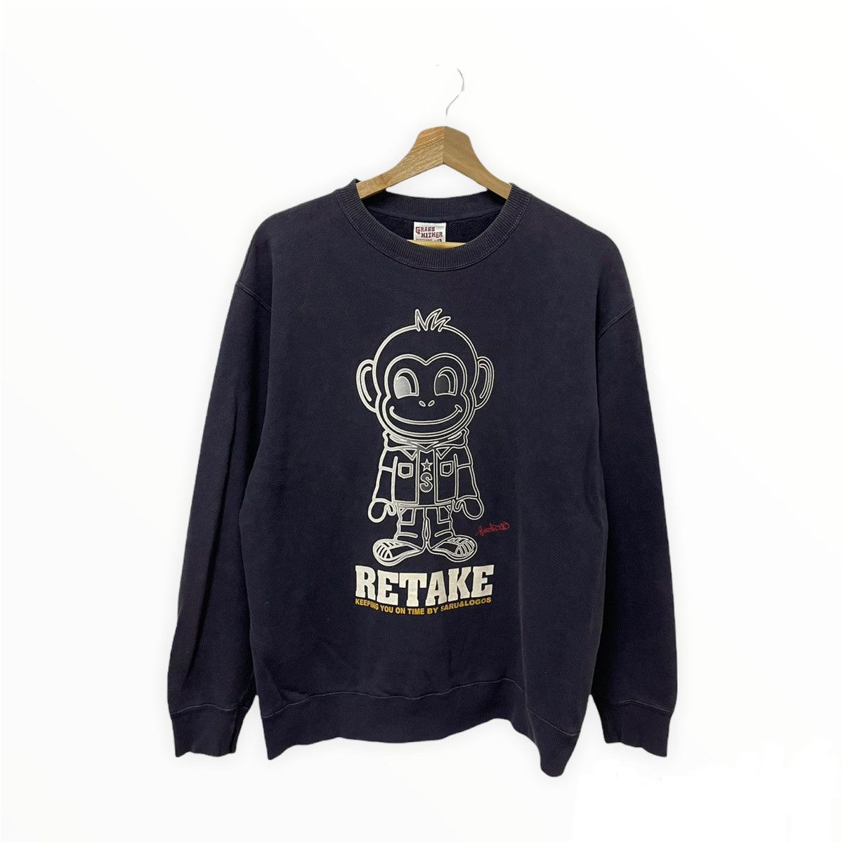Japanese Brand × Vintage Vintage Grass Hither Big Logo Graphic Sweatshirt Size US L / EU 52-54 / 3 - 1 Thumbnail