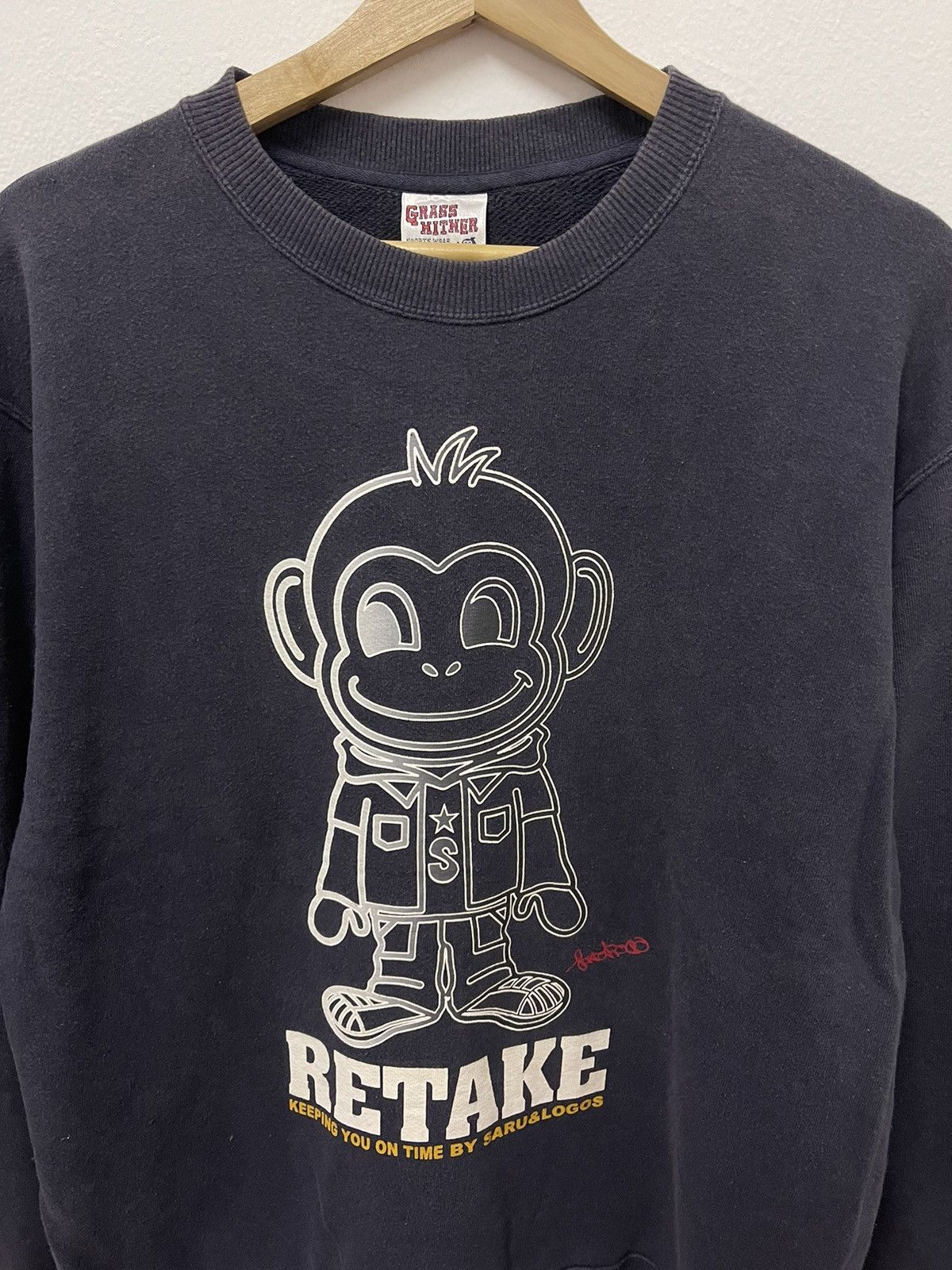 Japanese Brand × Vintage Vintage Grass Hither Big Logo Graphic Sweatshirt Size US L / EU 52-54 / 3 - 2 Thumbnail