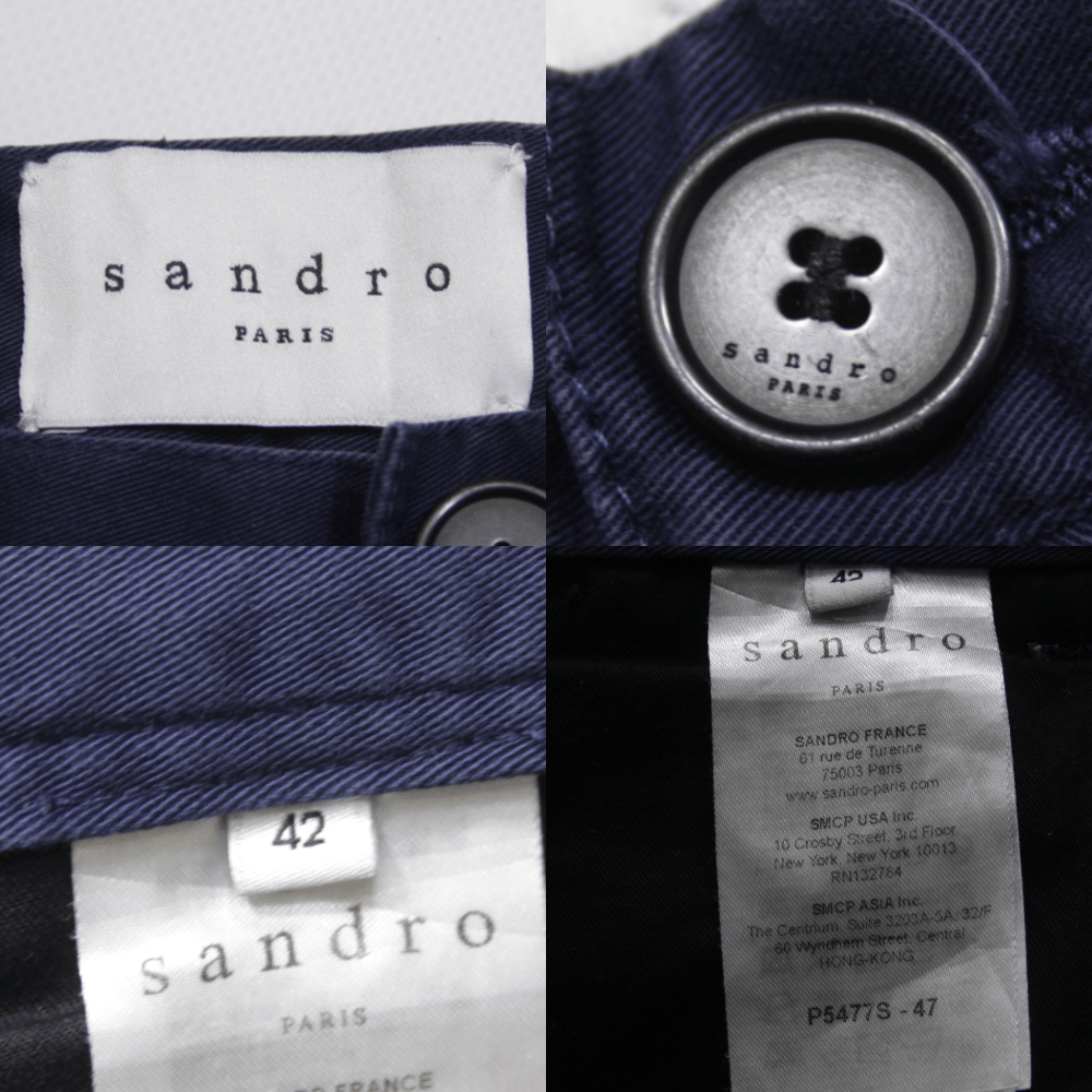 Sandro Navy Chino Pants Size US 30 / EU 46 - 10 Thumbnail