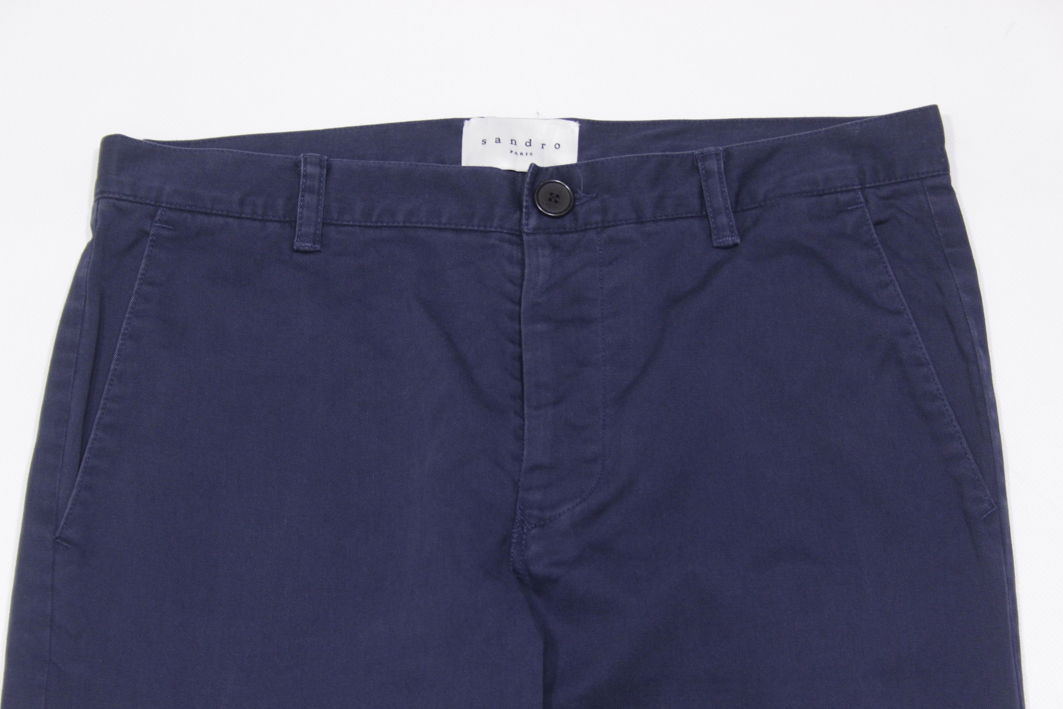 Sandro Navy Chino Pants Size US 30 / EU 46 - 3 Thumbnail
