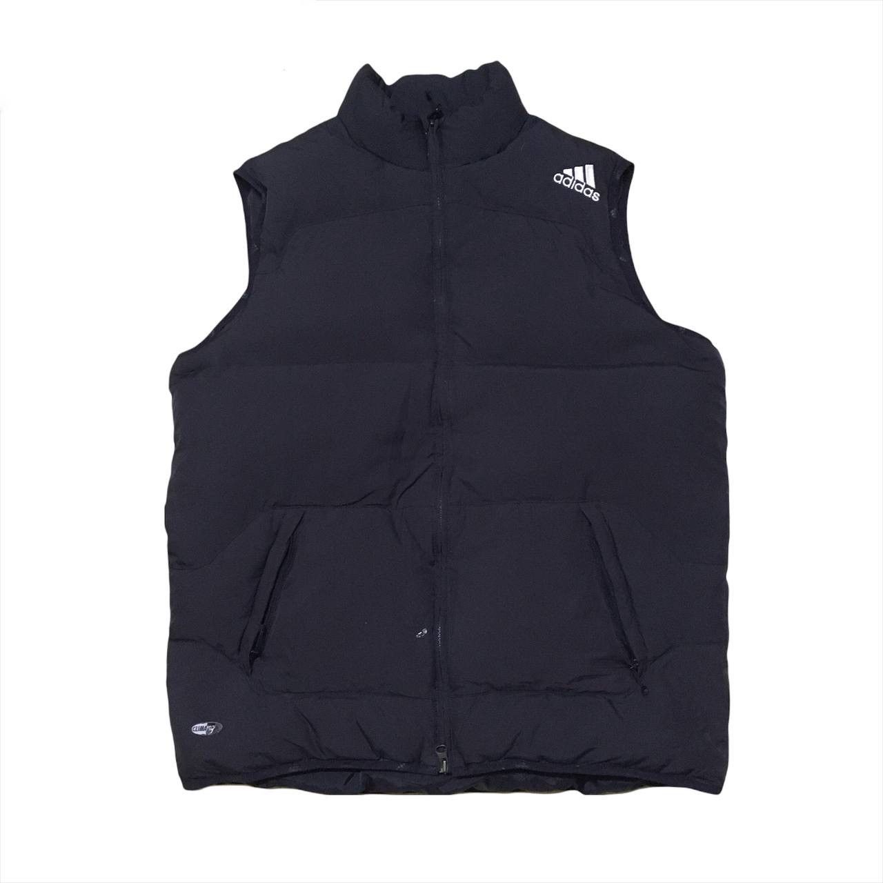 image of Vintage Adidas Puffer Vest Black, Men's (Size Large)
