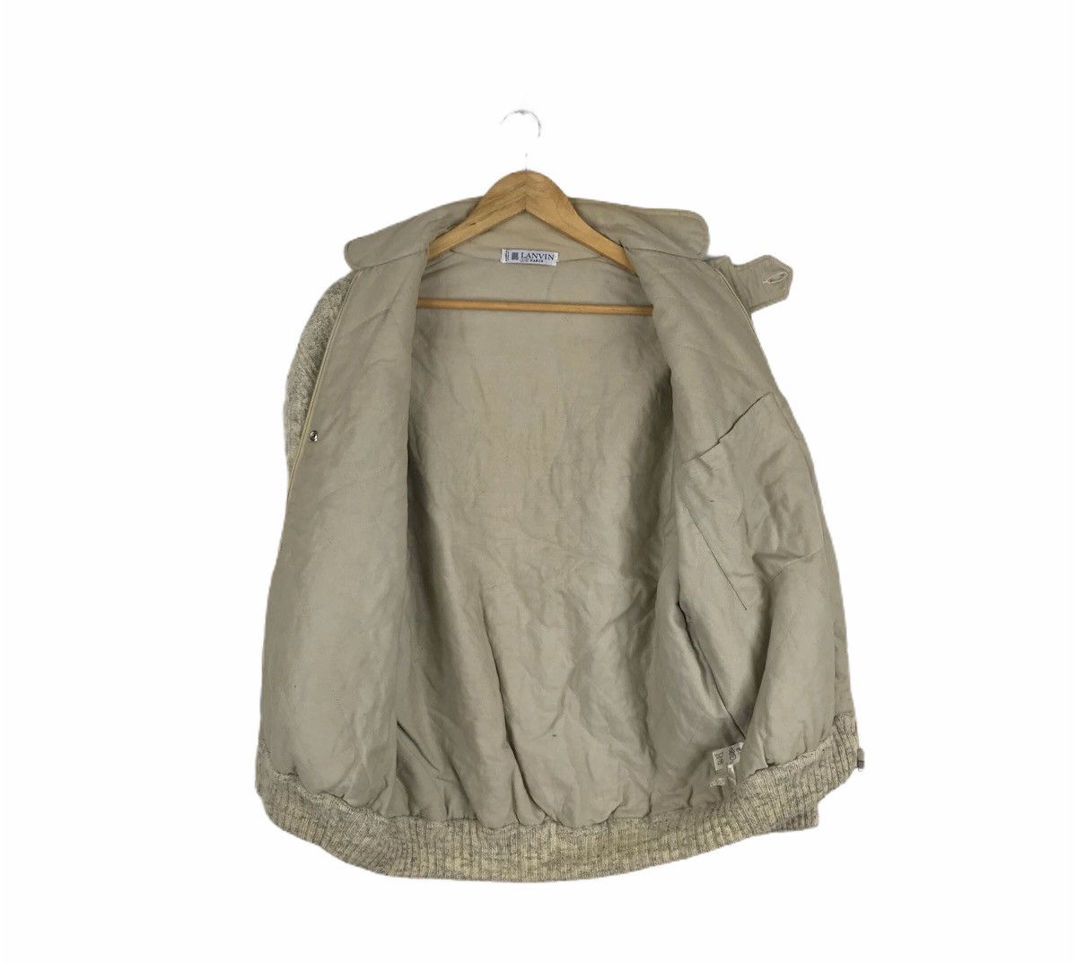 Lanvin Vintage Lanvin Paris ZipUp and Button Down Wool Jacket Size US L / EU 52-54 / 3 - 3 Thumbnail