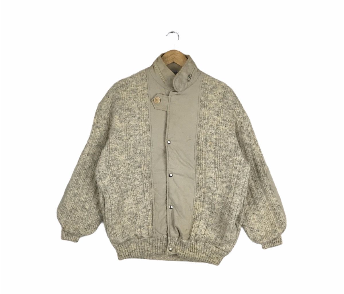 Lanvin Vintage Lanvin Paris ZipUp and Button Down Wool Jacket Size US L / EU 52-54 / 3 - 1 Thumbnail