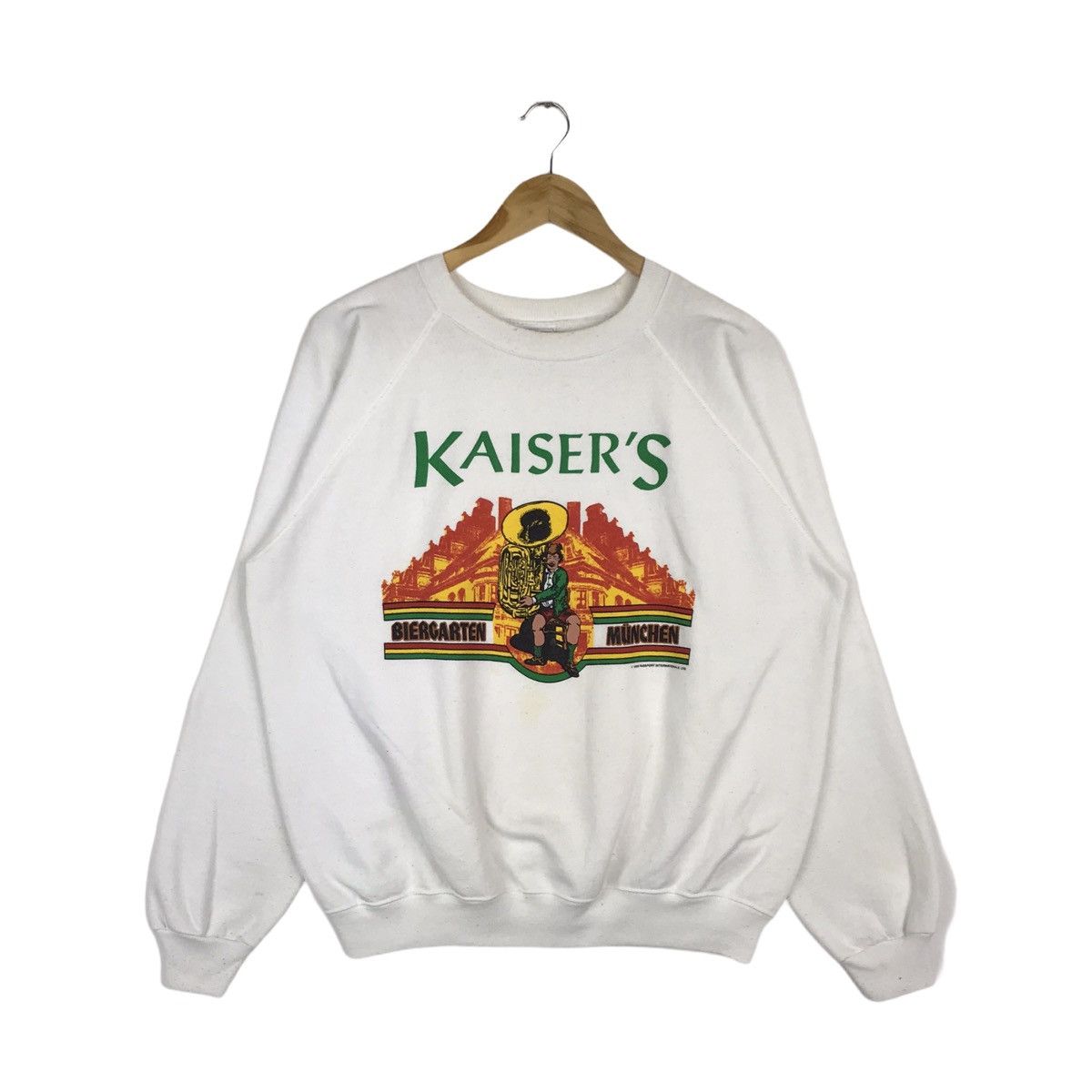 Vintage Vintage Kaiser’s Biegarten Munchen 1989 Sweatshirt Size US XL / EU 56 / 4 - 1 Thumbnail