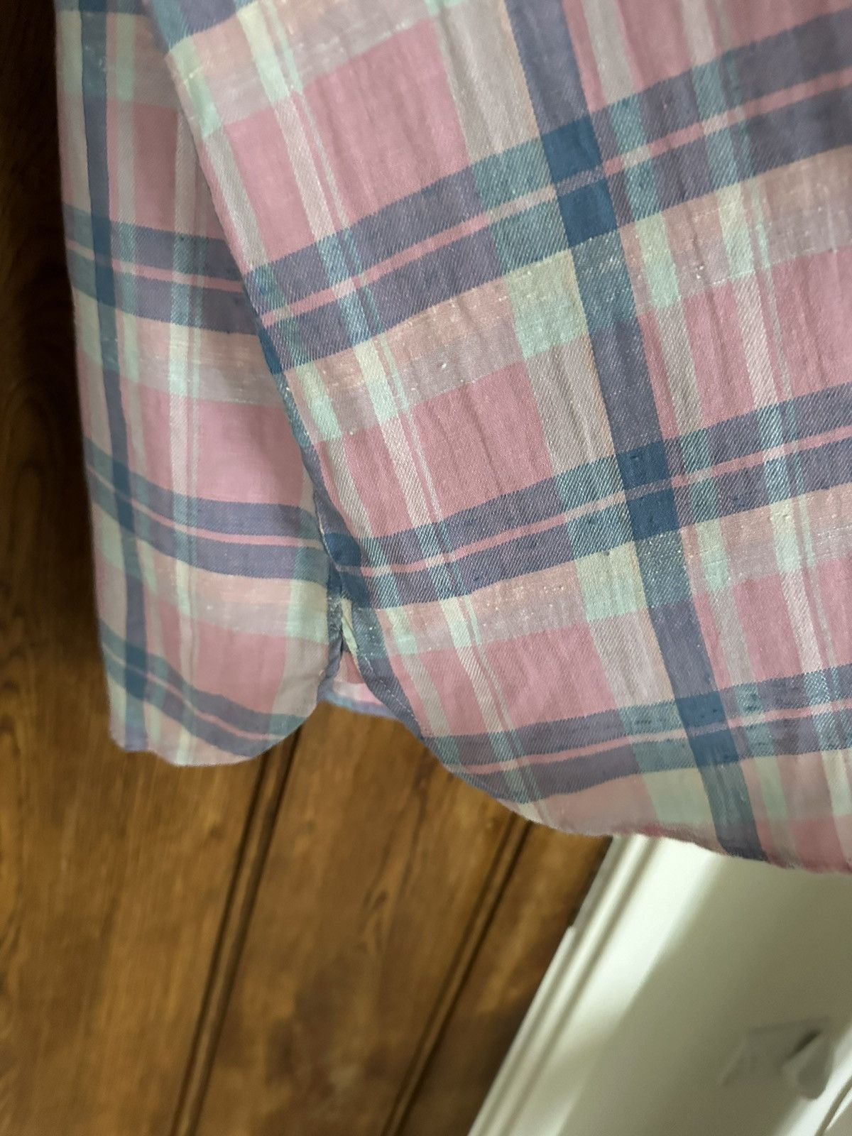 Saint Laurent Paris SS19 $890 Saint Laurent pink flannel *super rare* Size US XL / EU 56 / 4 - 15 Thumbnail