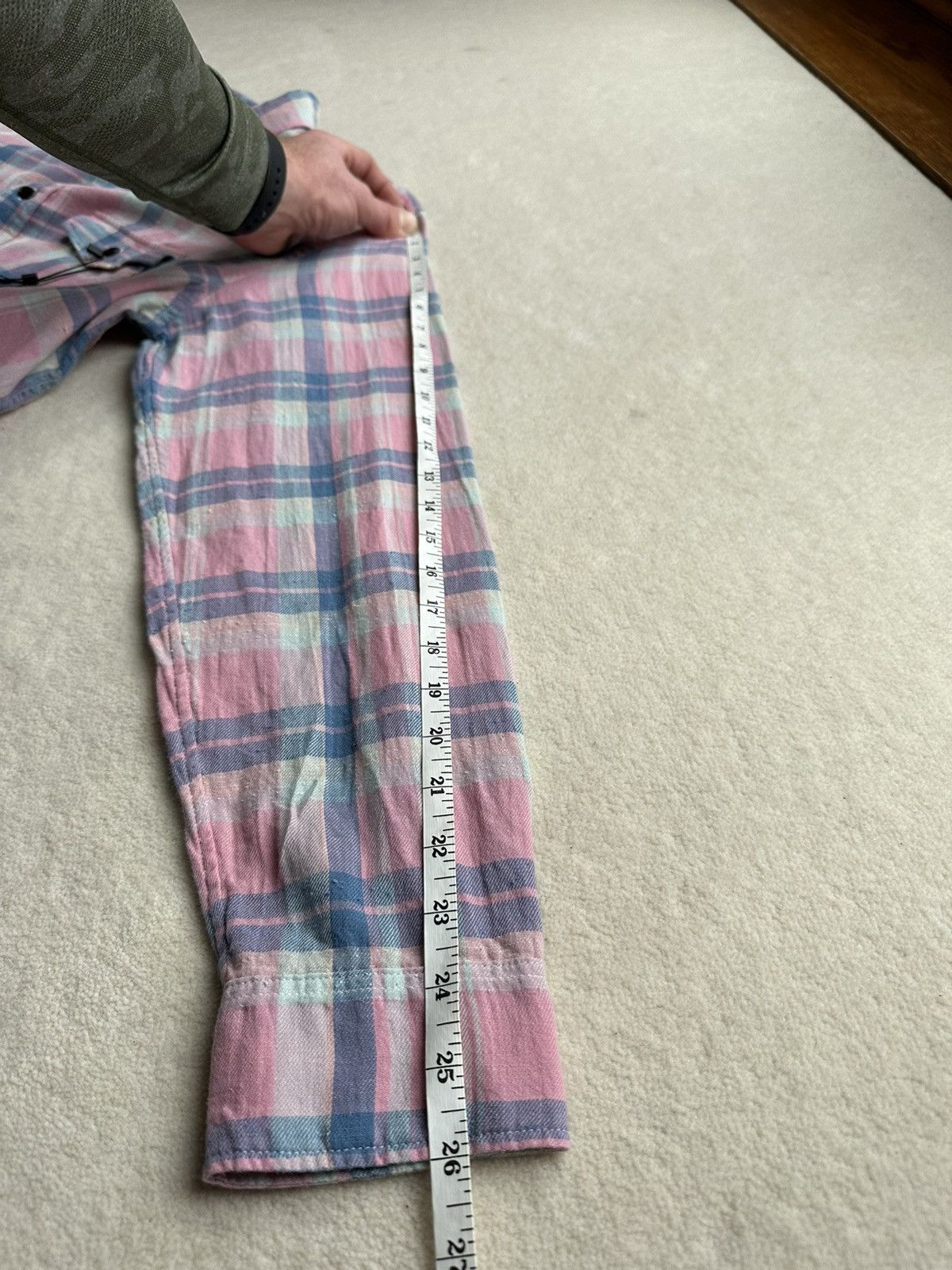 Saint Laurent Paris SS19 $890 Saint Laurent pink flannel *super rare* Size US XL / EU 56 / 4 - 9 Thumbnail