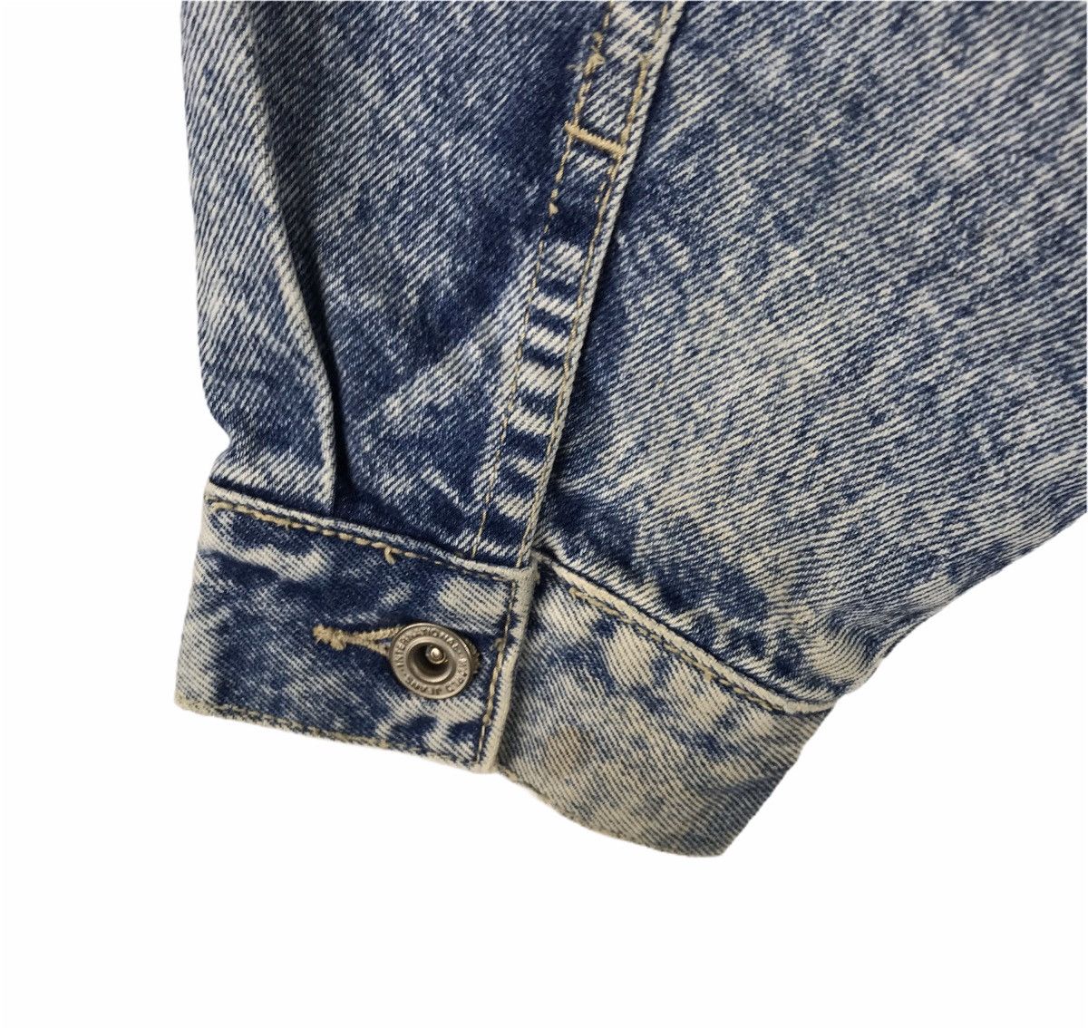 Vintage Vintage John Power Seasoned Denim Trucker Jacket Size US L / EU 52-54 / 3 - 8 Thumbnail