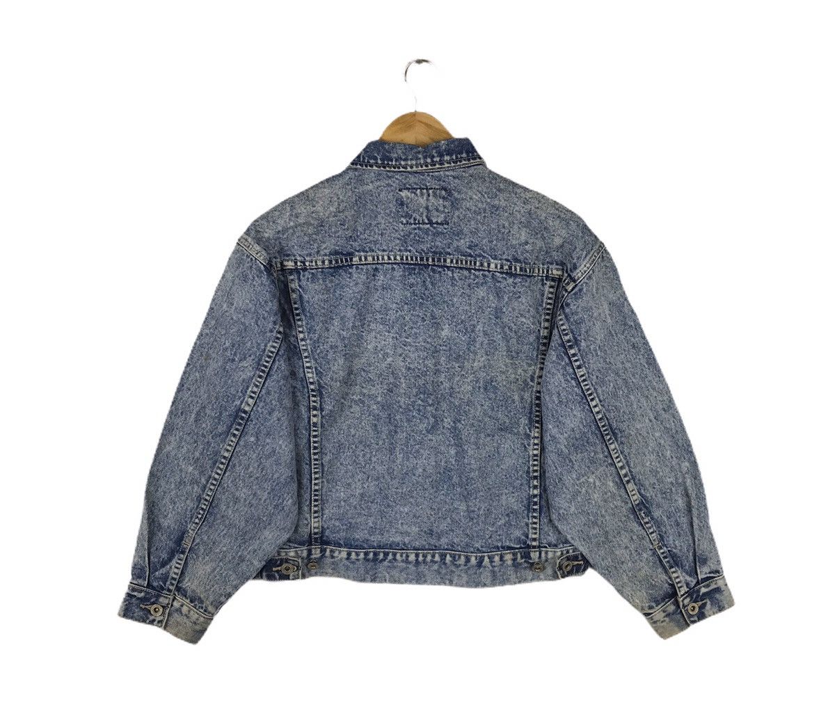 Vintage Vintage John Power Seasoned Denim Trucker Jacket Size US L / EU 52-54 / 3 - 4 Thumbnail