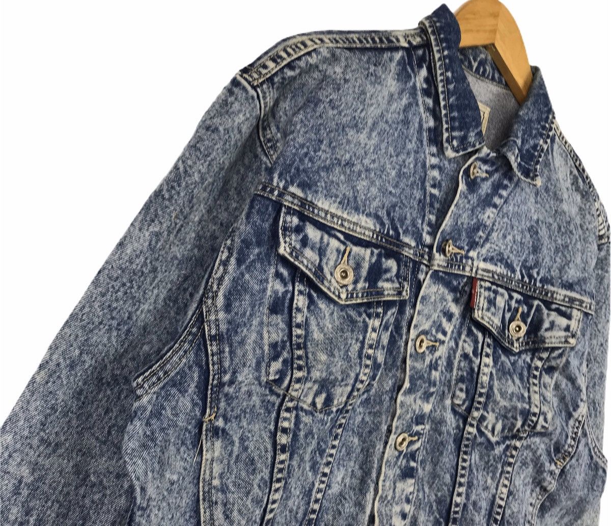 Vintage Vintage John Power Seasoned Denim Trucker Jacket Size US L / EU 52-54 / 3 - 3 Thumbnail