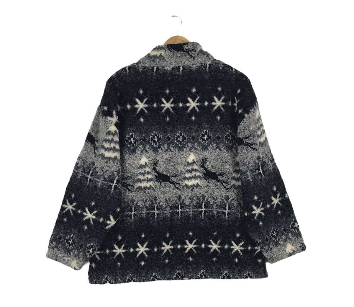 Habitat × Vintage Vintage 90s Habitat Art All Over Print Fleece Sweatshirt Size US L / EU 52-54 / 3 - 6 Thumbnail